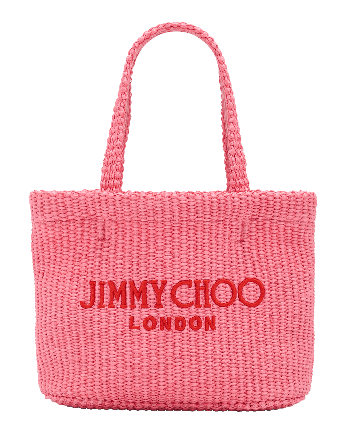 Jimmy Choo Mini Logo London East-West Beach Tote Bag