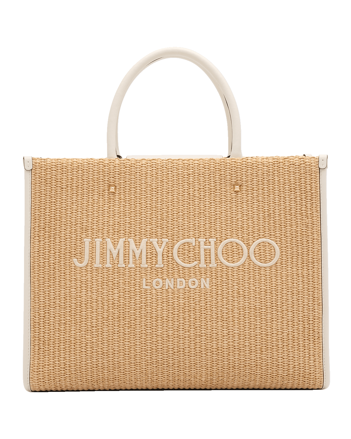 Jimmy Choo Avenue Medium Logo London Tote Bag