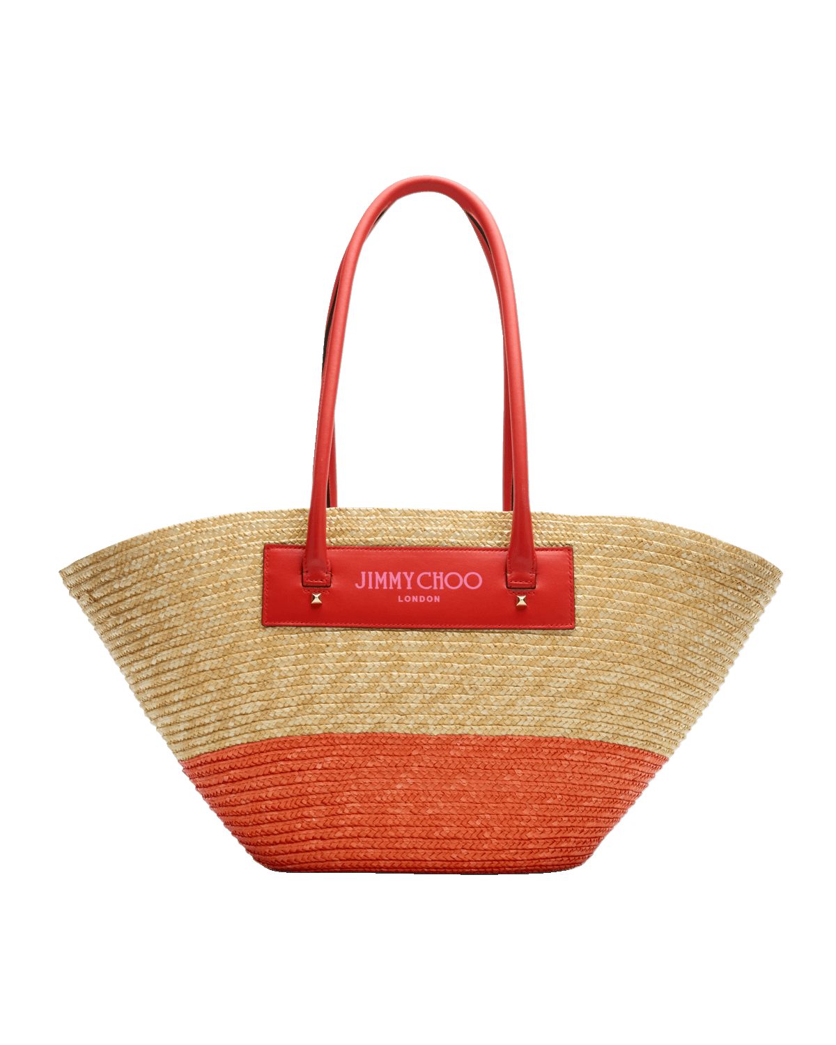 Jimmy Choo Medium Beach Basket Tote Bag