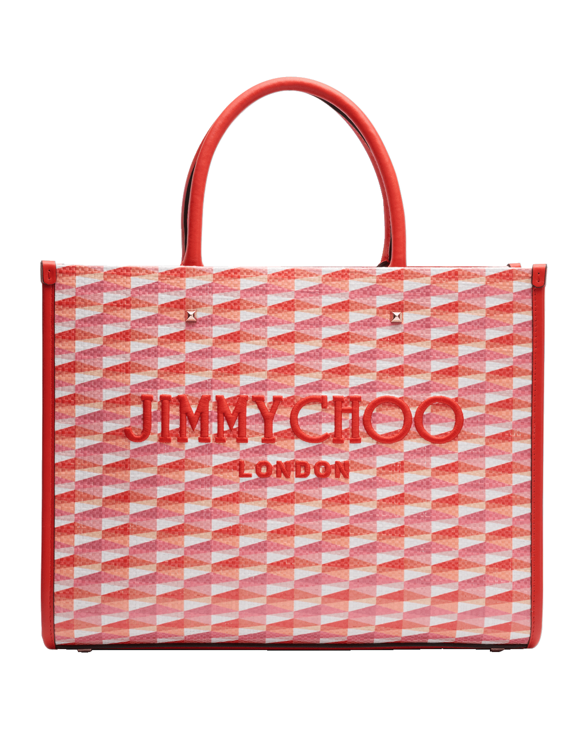 Jimmy Choo Avenue Medium Logo London Tote Bag