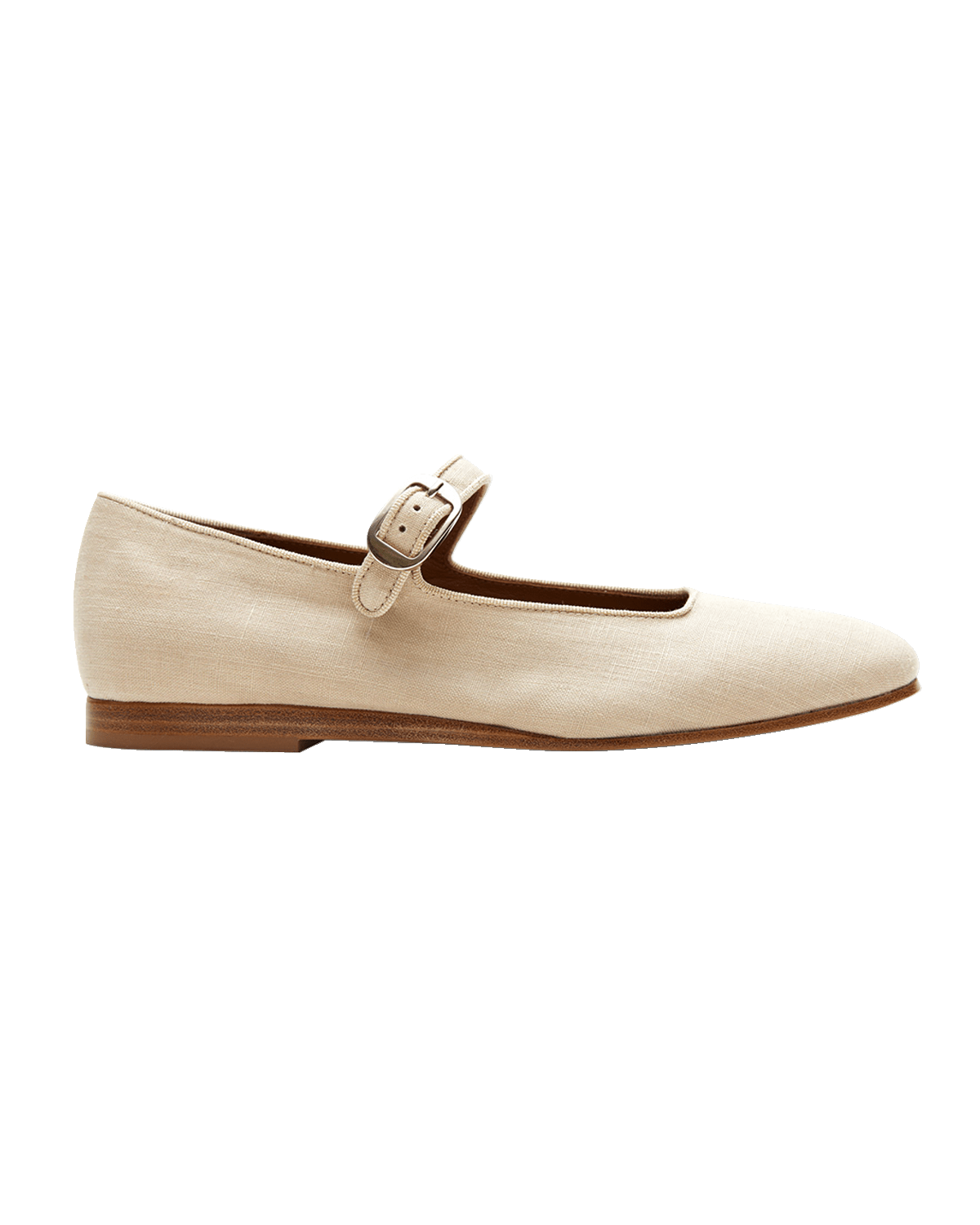 Le Monde Beryl Linen Mary Jane Ballerina Flats