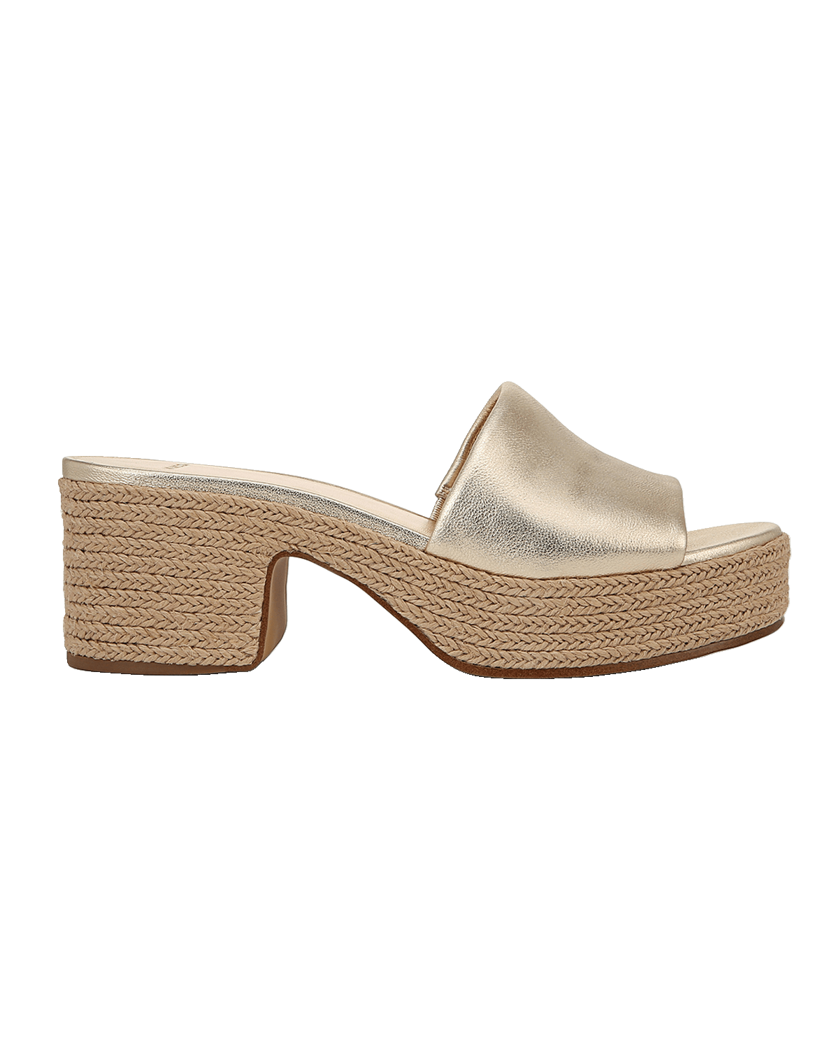 Vince Margo Metallic Espadrille Slide Sandals