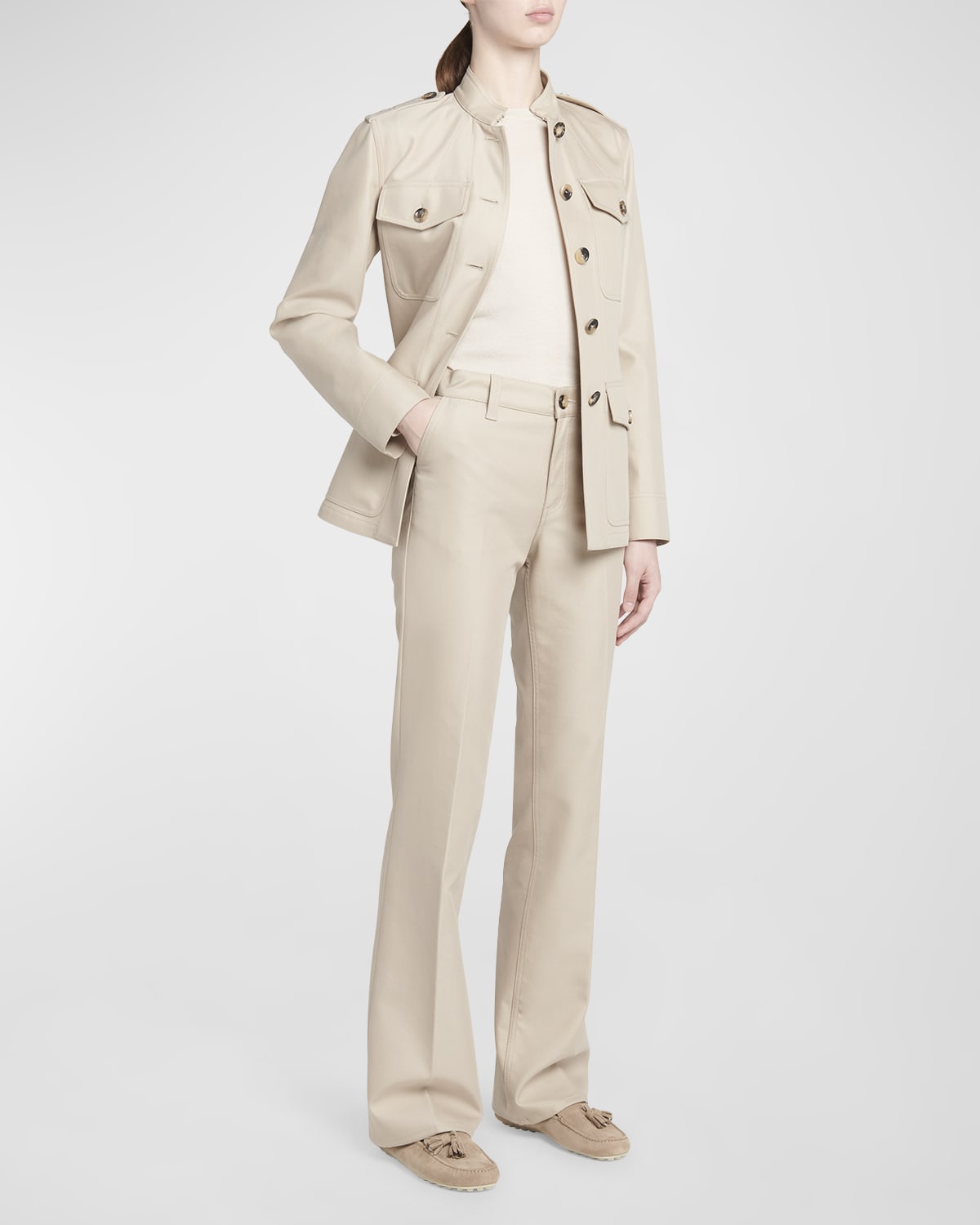 Loro Piana Ashley Luxury Cotton Top Coat