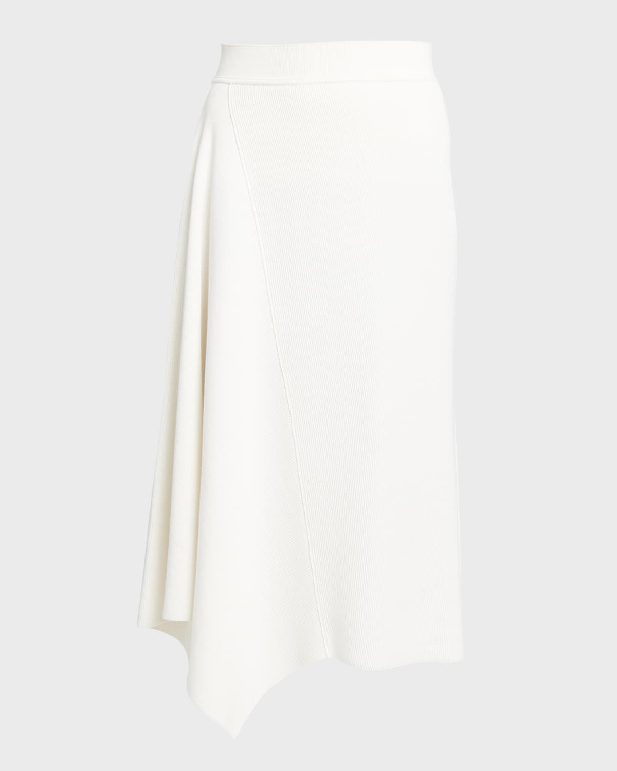 Loro Piana Tazawa Rib Asymmetric Midi Skirt