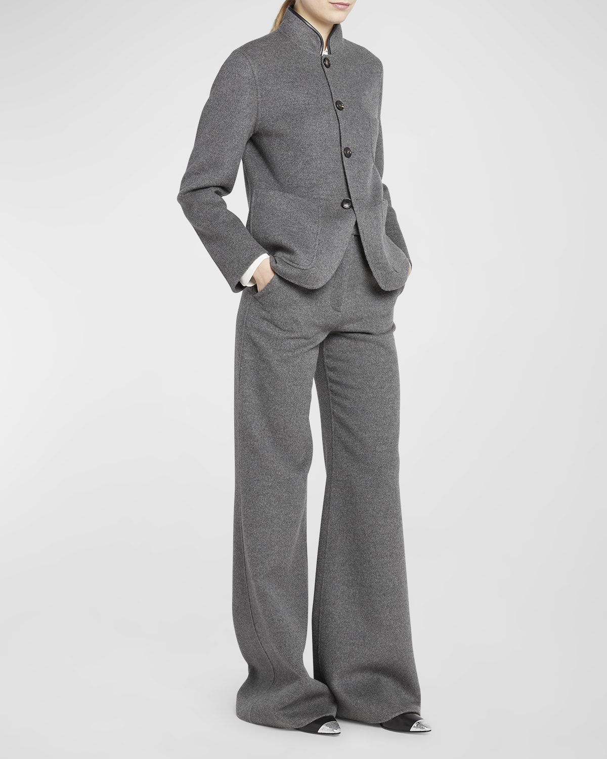 Loro Piana Spagna Cashmere Single-Breasted Jacket