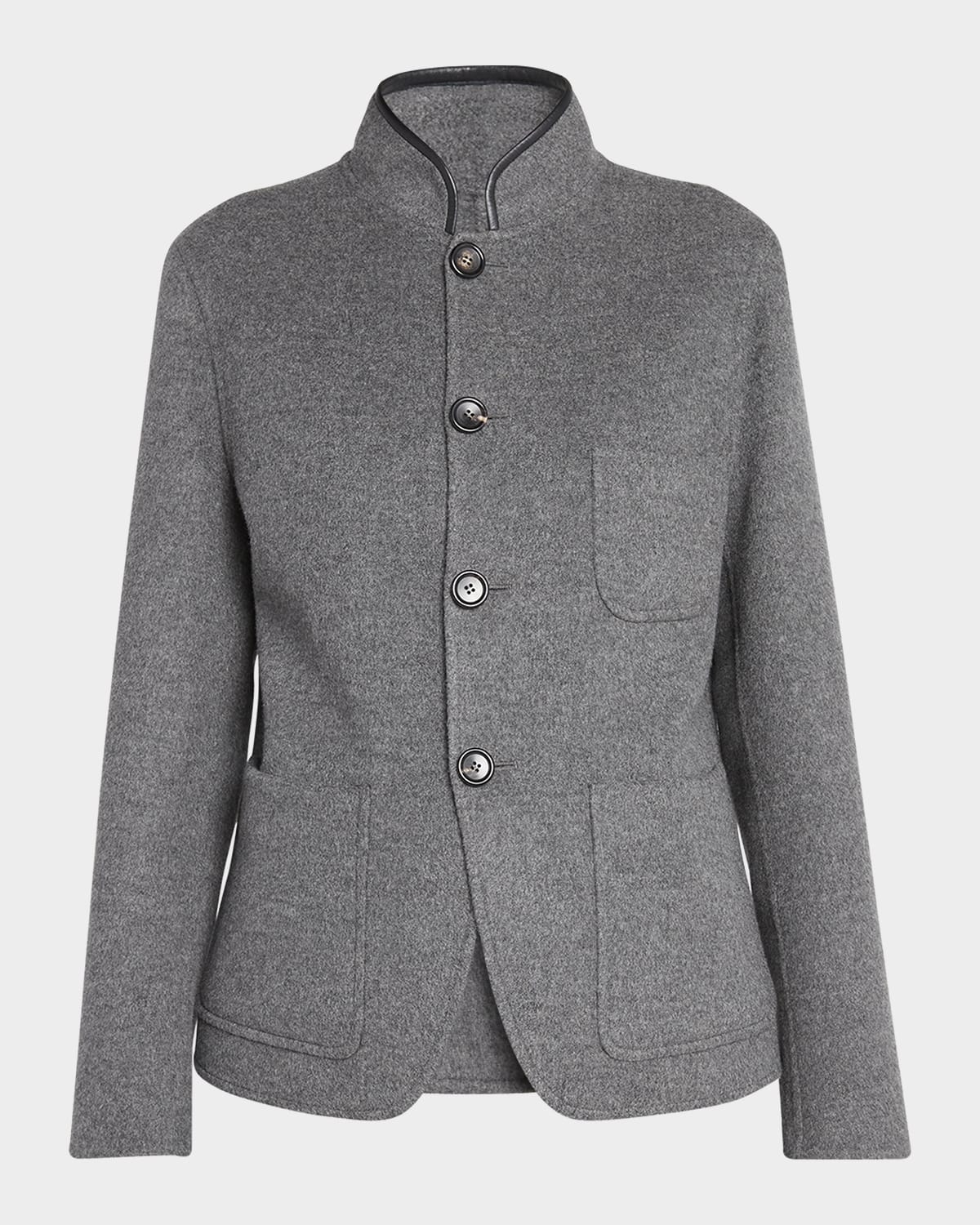 Loro Piana Spagna Cashmere Single-Breasted Jacket