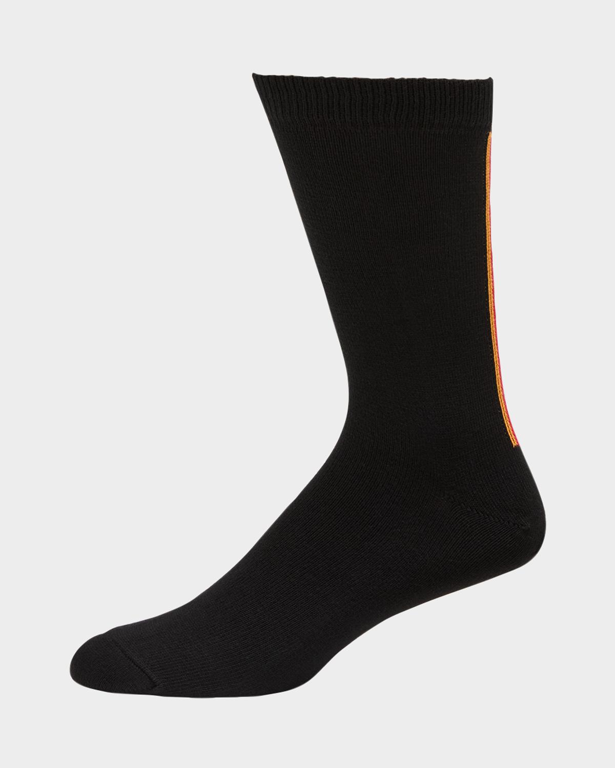 Paul Smith Men's Artist Stripe Crew Socks