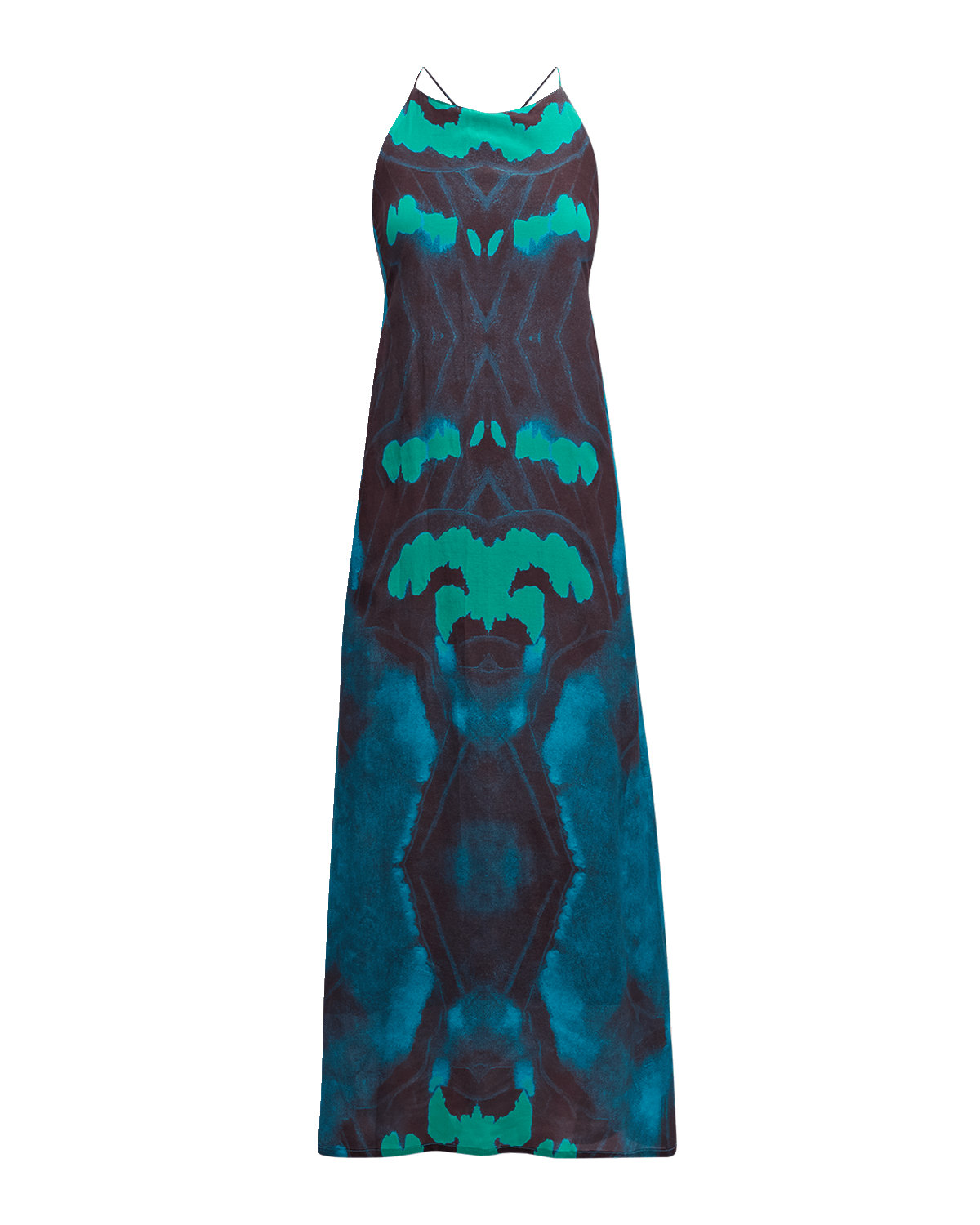 Atelier 17.56 Roma Abstract-Print Halter Midi Dress