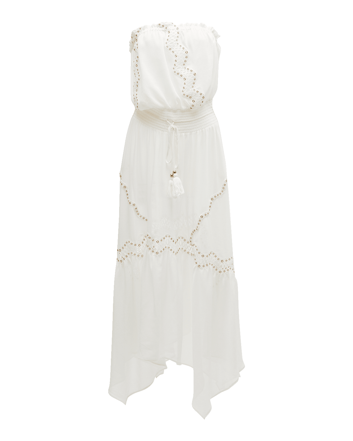 Ramy Brook Mallory Crochet High-Low Dress