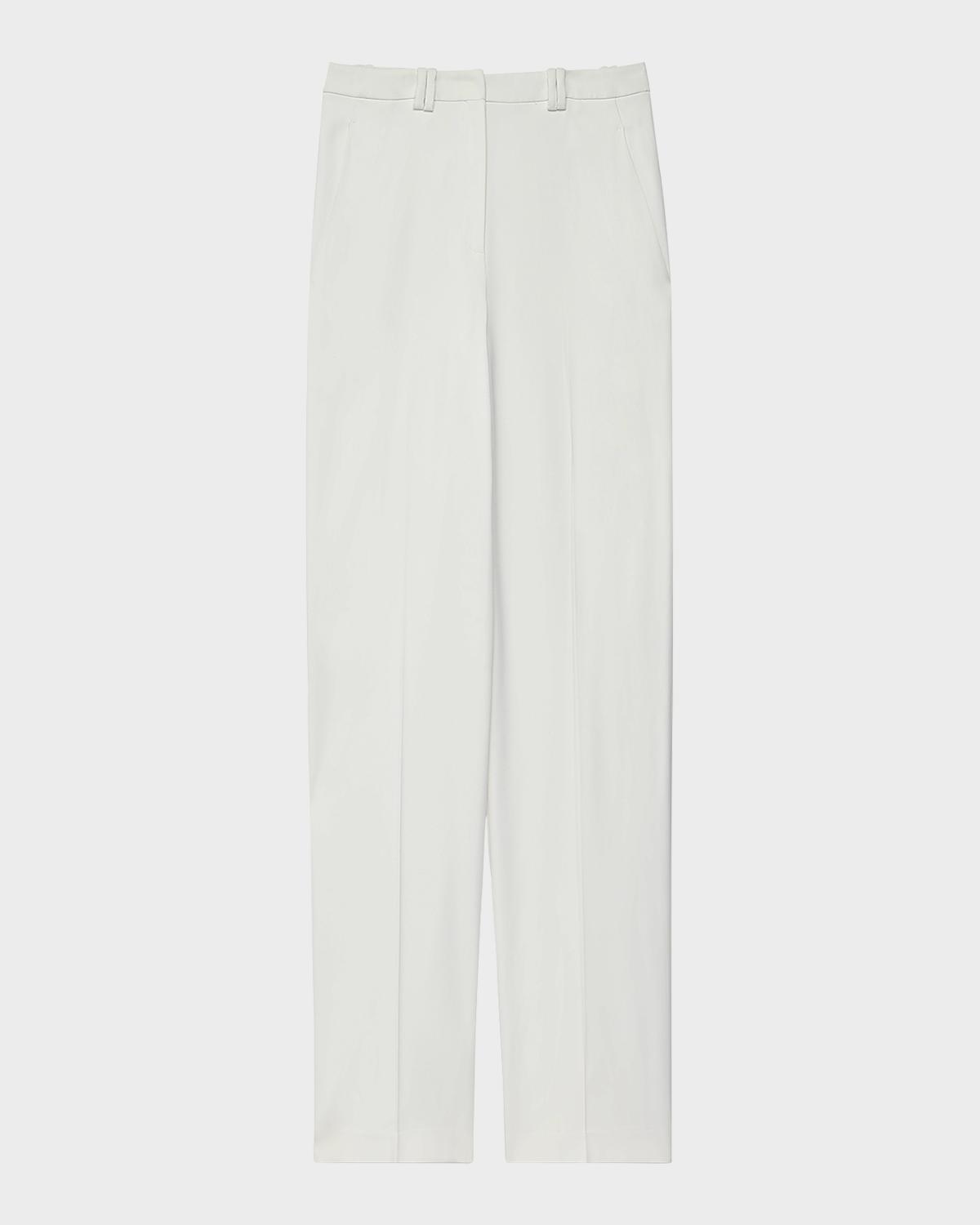 Another Tomorrow Wide-Leg Fluid Trousers