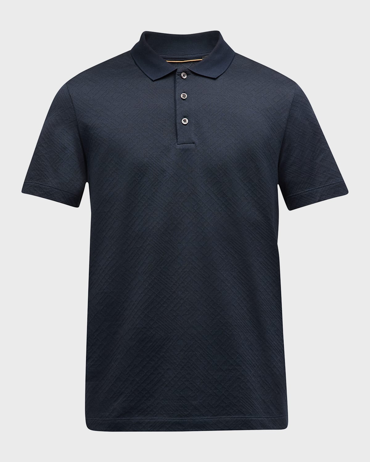 BOSS Camel Men's Cotton Jacquard Polo Shirt