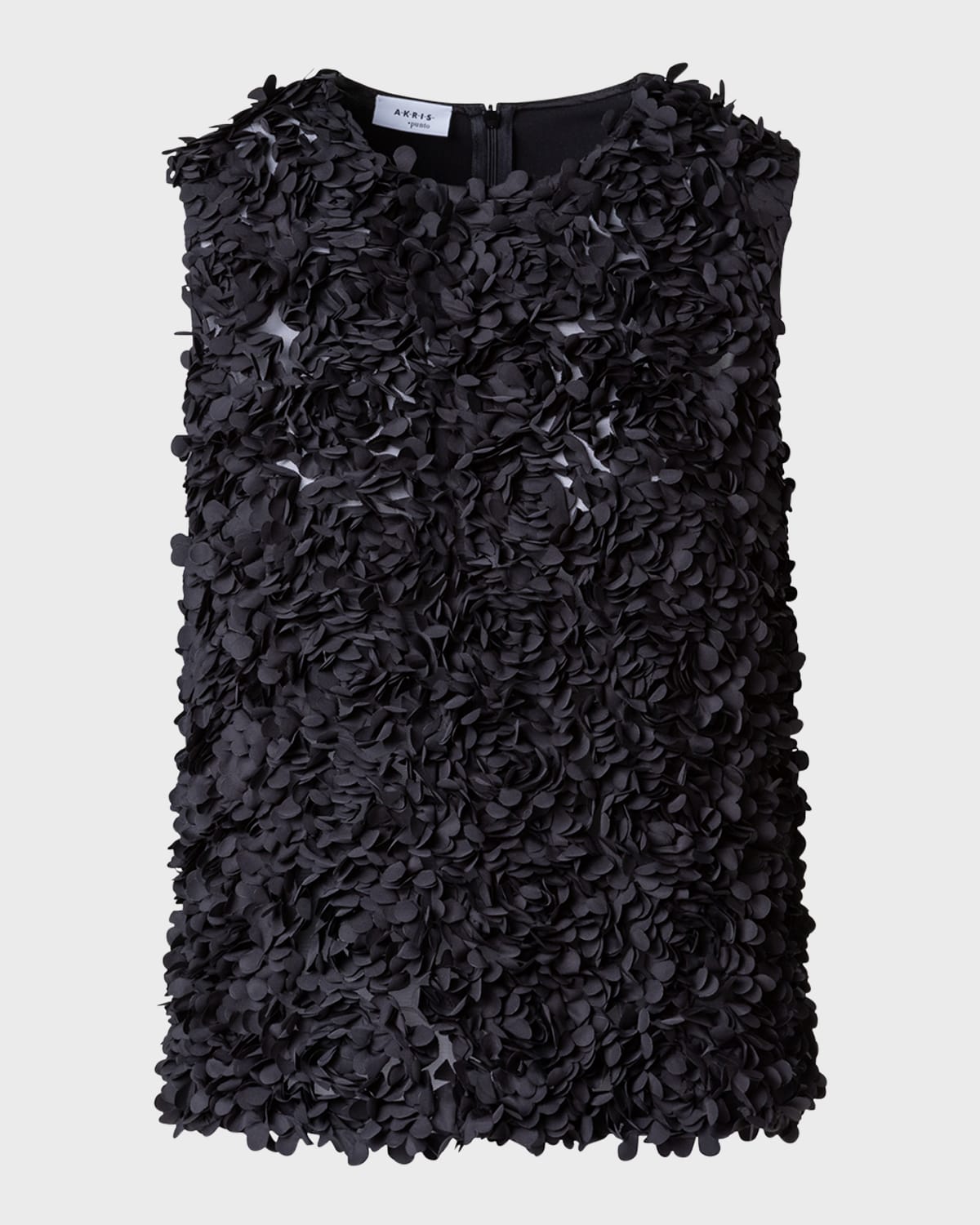 Akris punto 3D Lasercut Flakes Sleeveless Blouse
