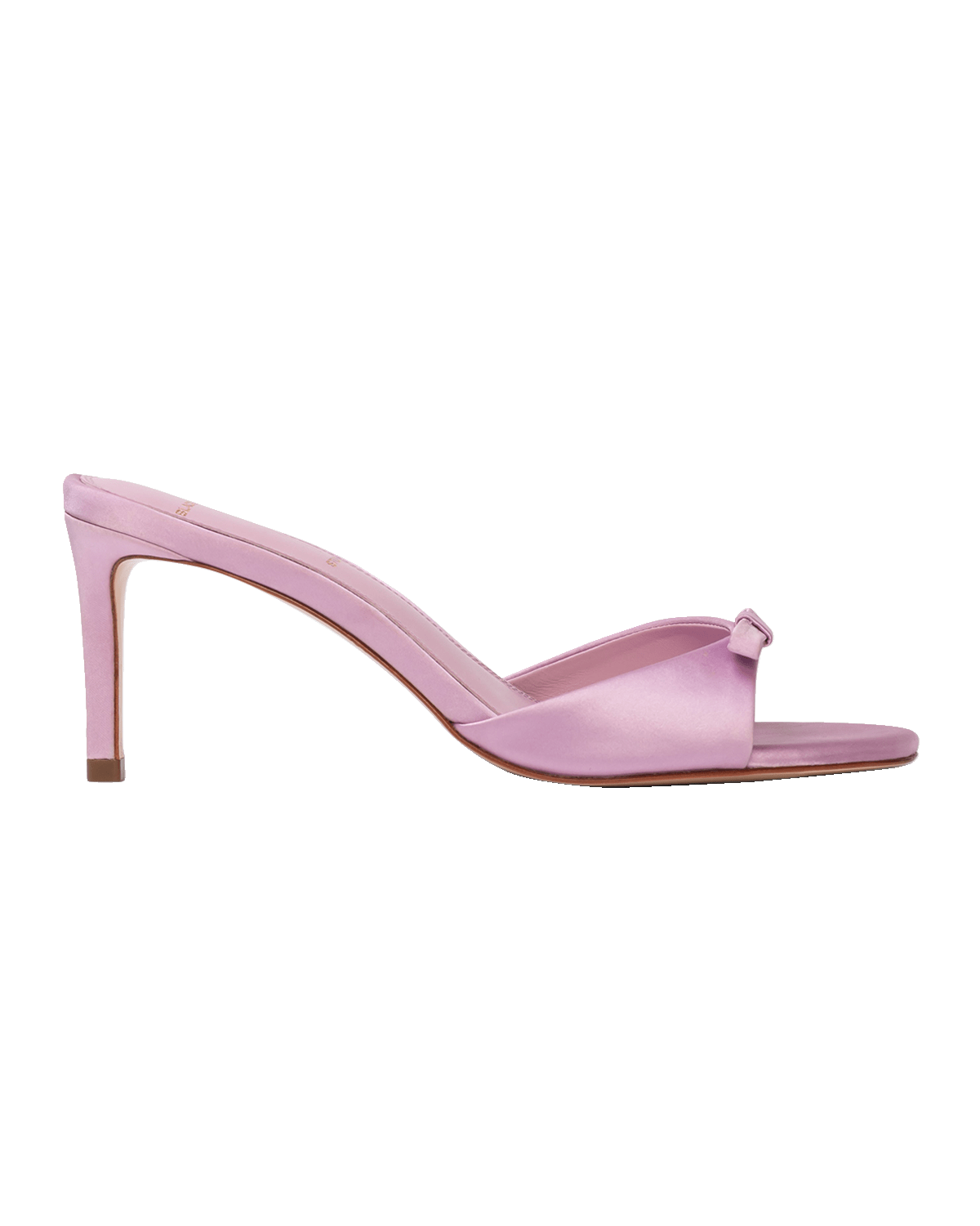 Black Suede Studio Satin Bow Stiletto Mule Sandals