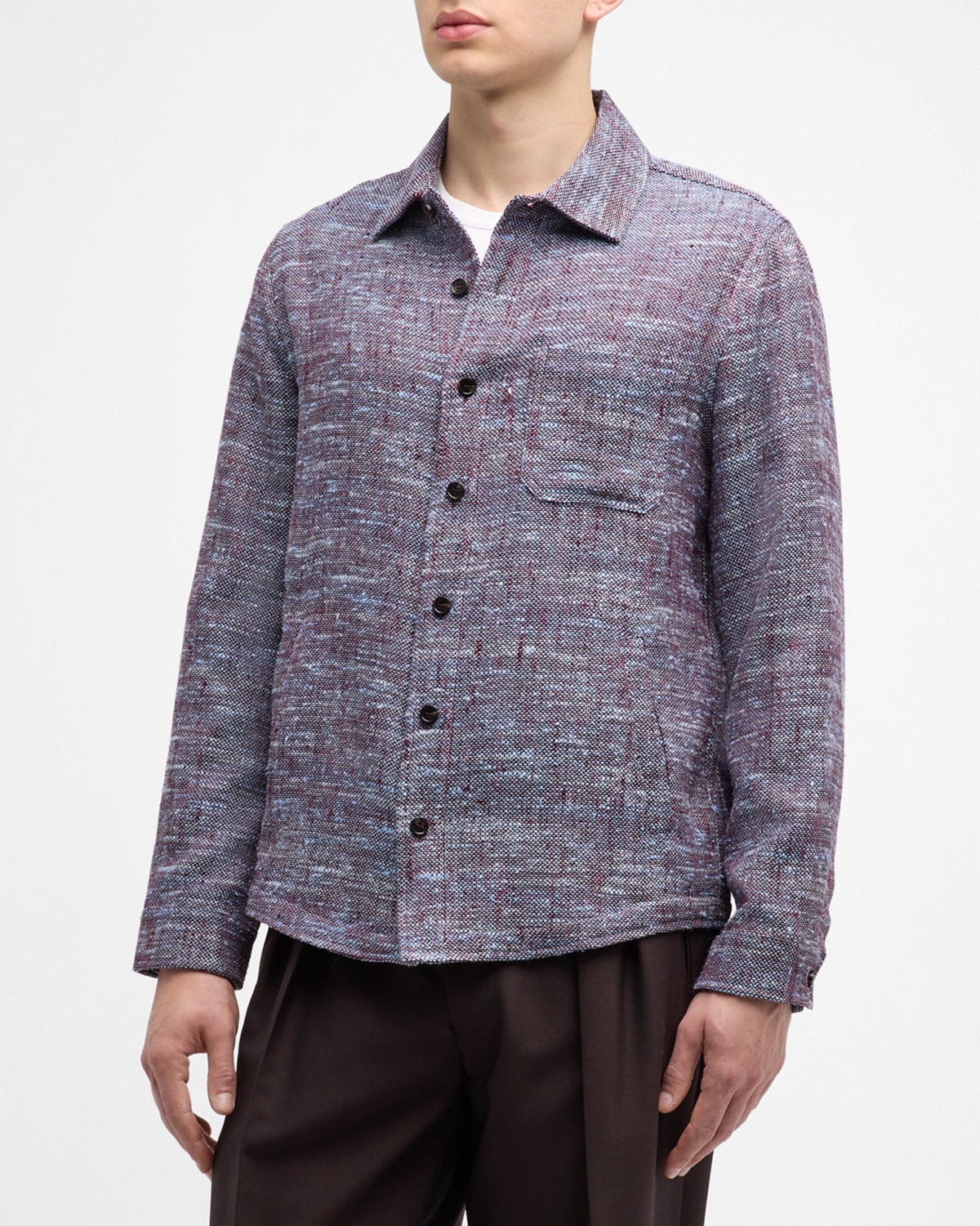 Baldassari Men's Summer Tweed Overshirt