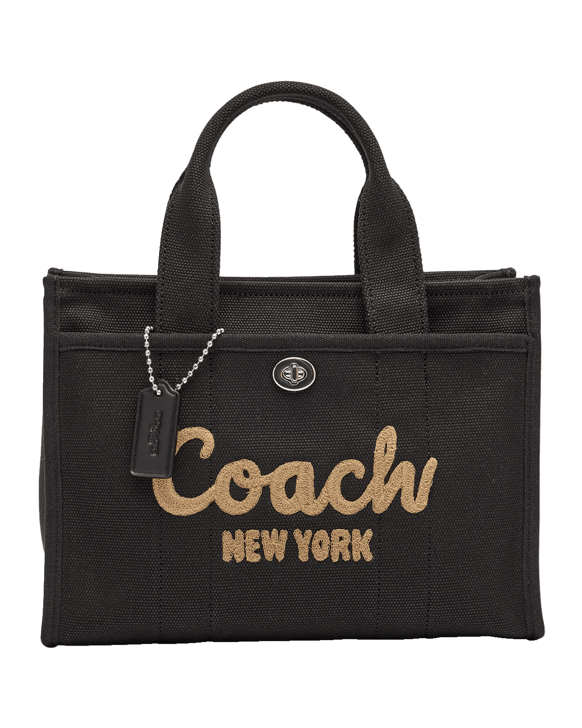 Coach Logo Canvas Cargo Tote Bag