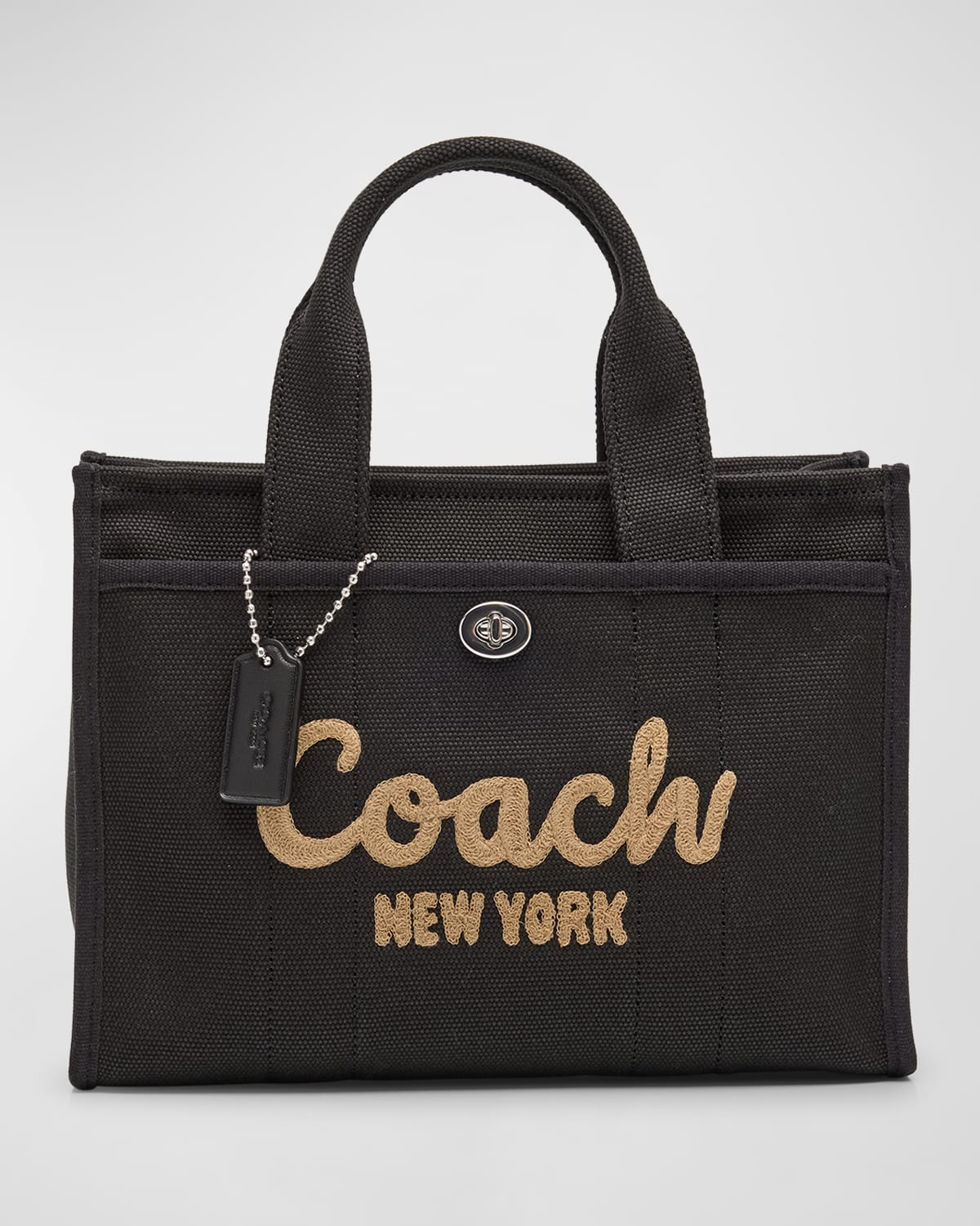 Coach Logo Canvas Cargo Tote Bag