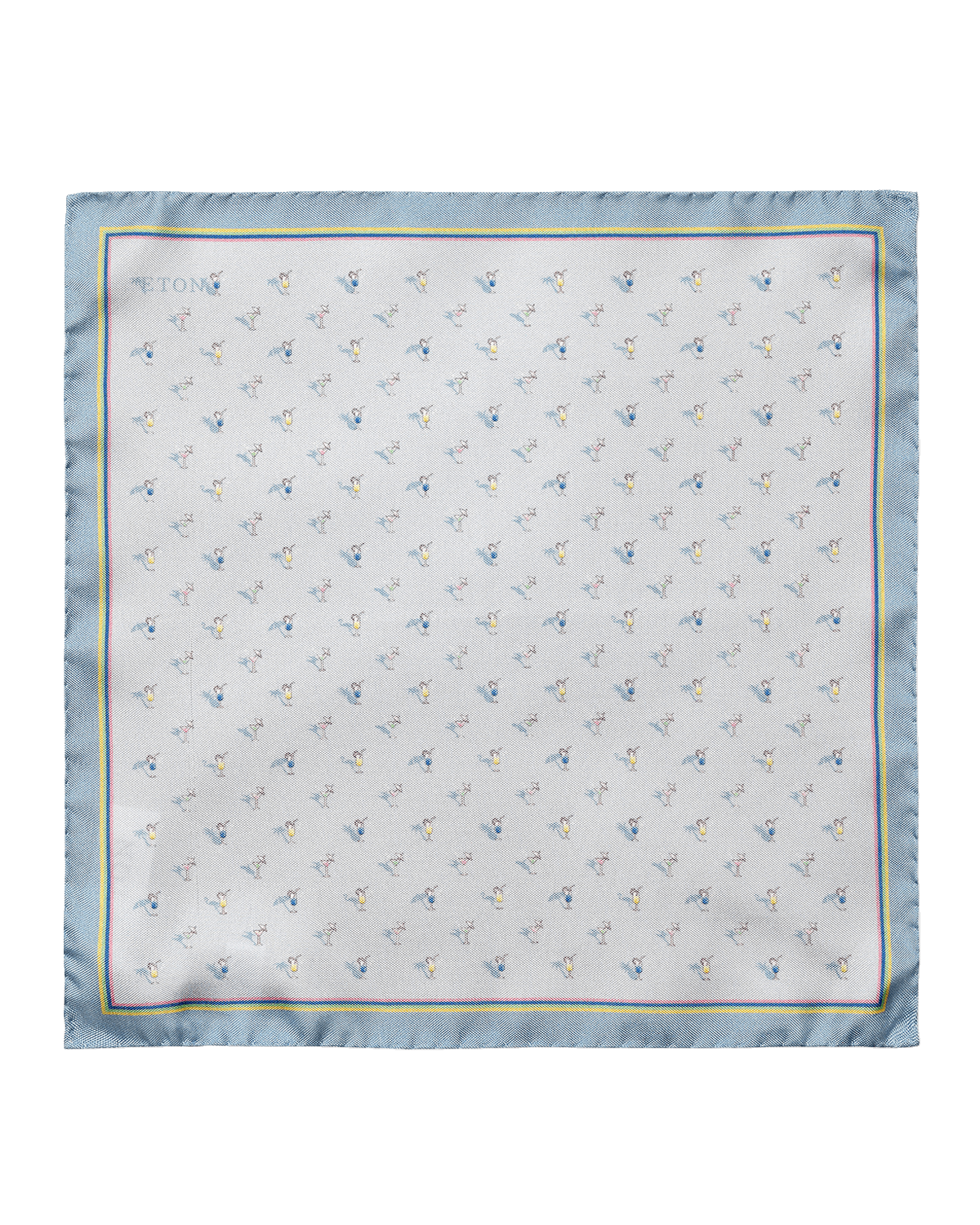 Eton Men's Cocktail-Print Silk Pocket Square