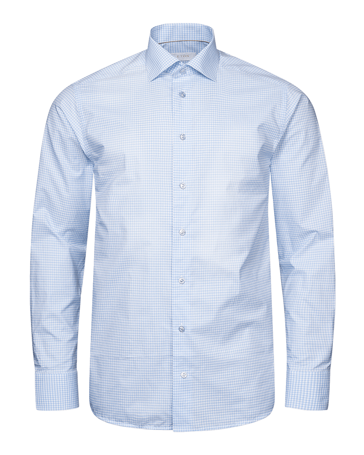 Eton Men's Contemporary Check Elevated Poplin Shirt