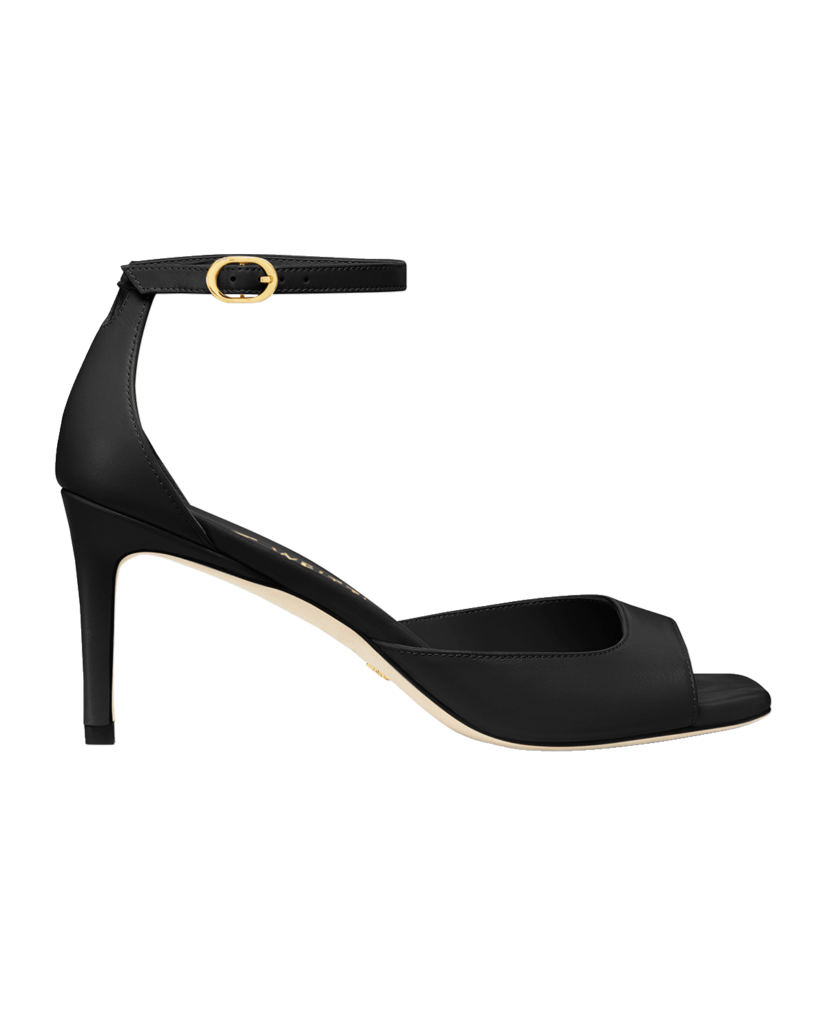 Stuart Weitzman Nudistia Leather Ankle-Strap Sandals