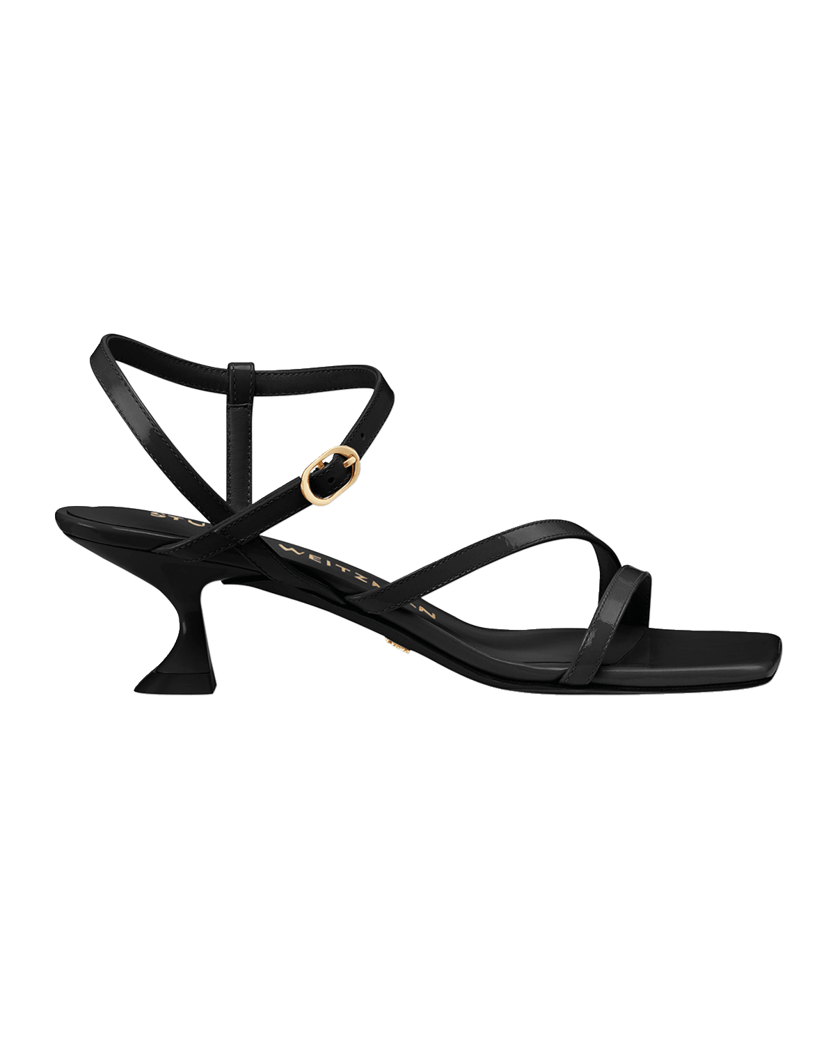 Stuart Weitzman Oasis Patent Ankle-Strap Sandals
