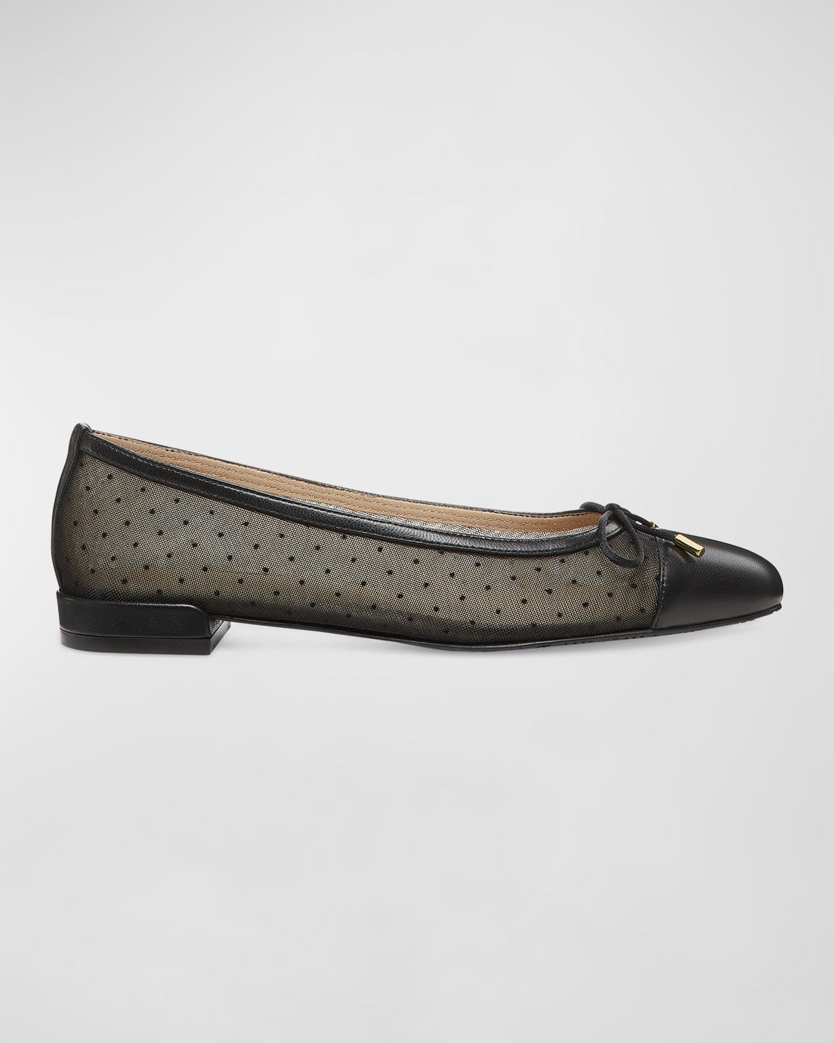 Badgley Mischka Quinn Embellished Mesh Flats Neiman Marcus