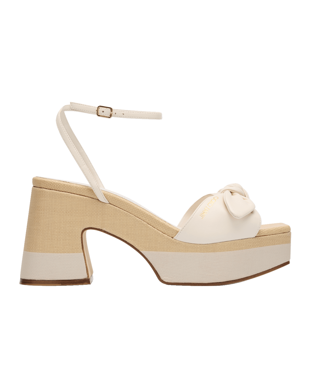 Jimmy Choo Ricia Knotted Bow Platform Sandals