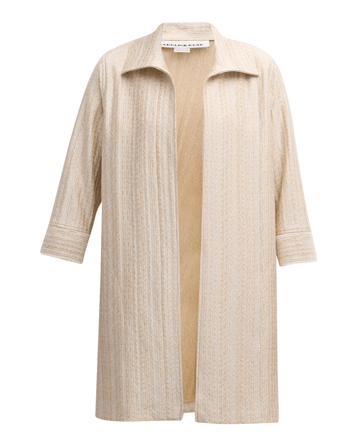 Caroline Rose Golden Glow Shimmer Knit Topper