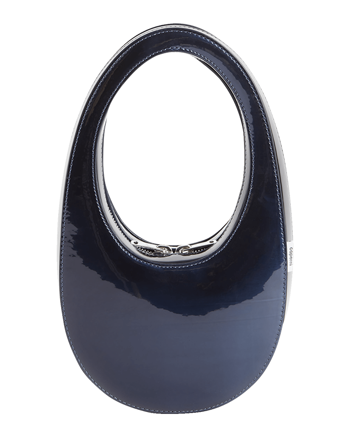 Coperni Swipe Mini Patent Leather Top-Handle Bag