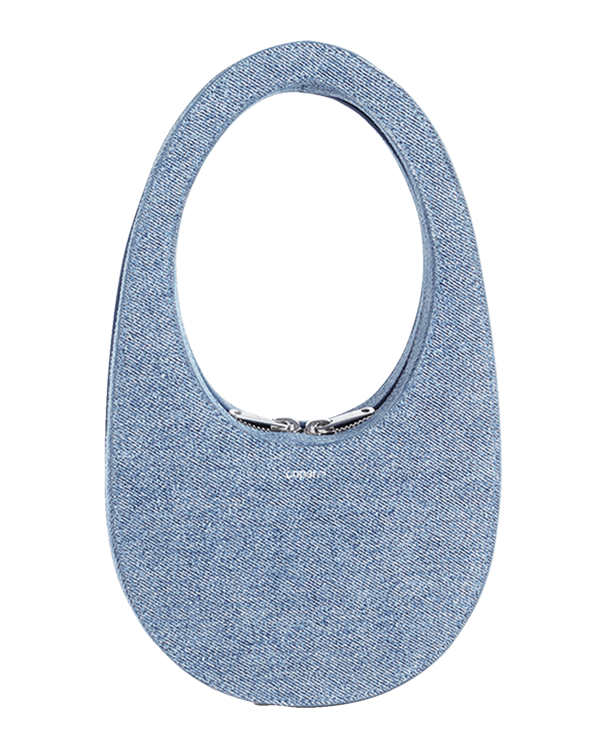 Coperni Swipe Mini Denim Top-Handle Bag