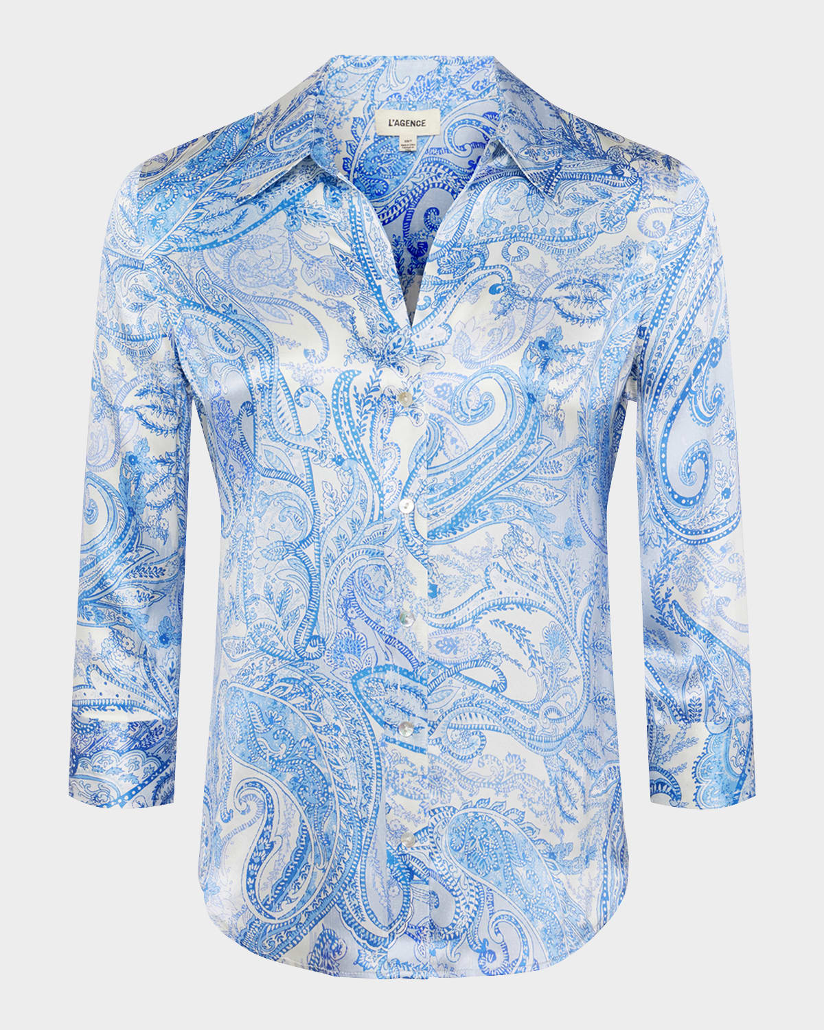 L'Agence Dani Paisley Silk Blouse
