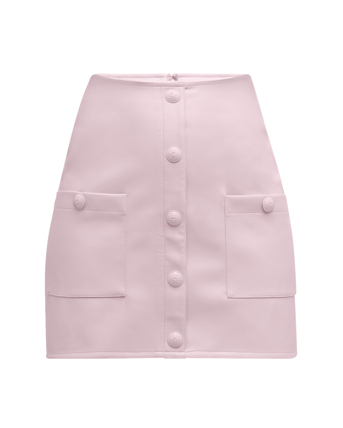 L'Agence Truman Faux Leather Mini Skirt