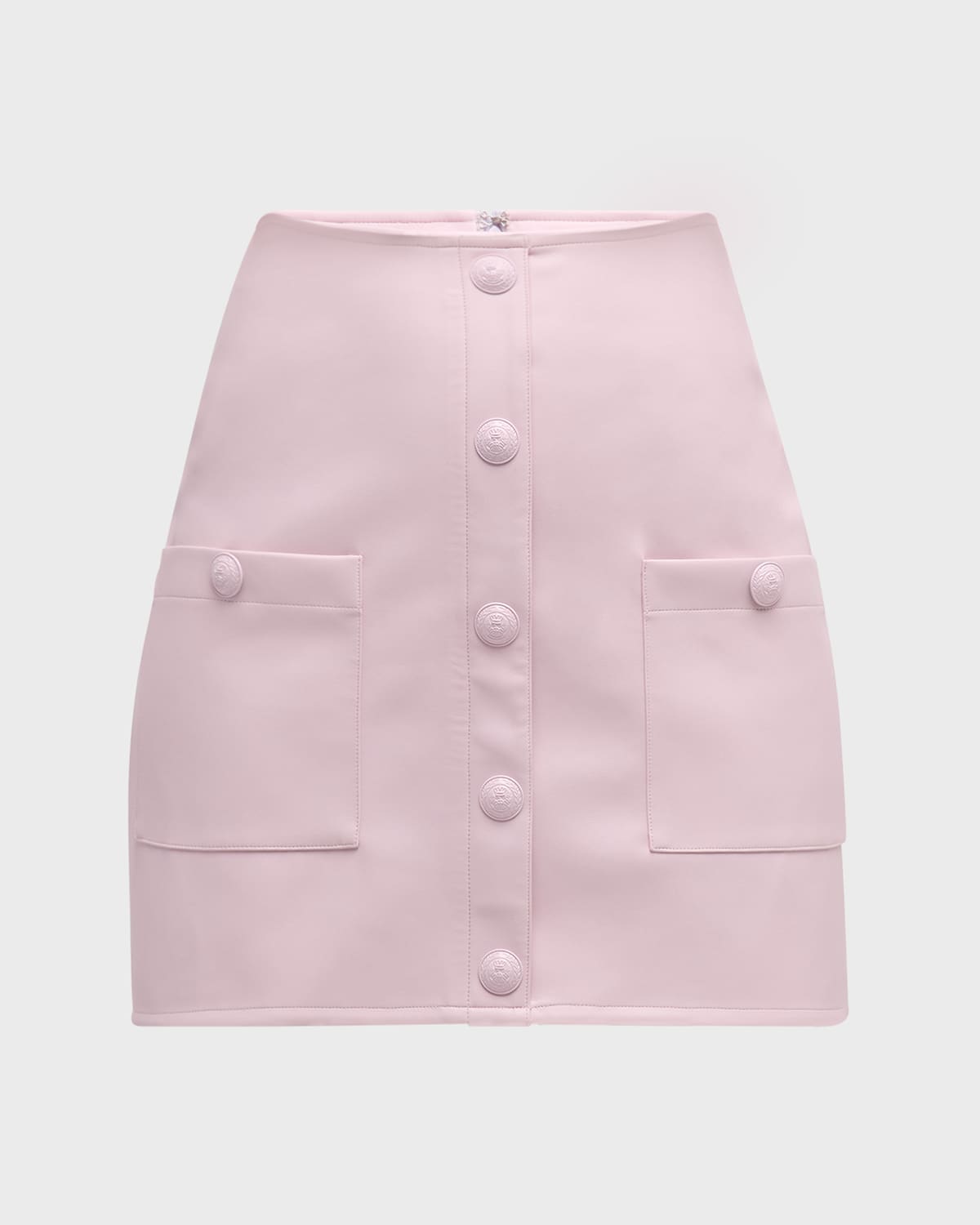L'Agence Truman Faux Leather Mini Skirt