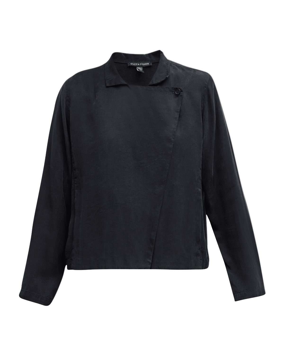 Eileen Fisher Stand-Collar Faux Suede Jacket