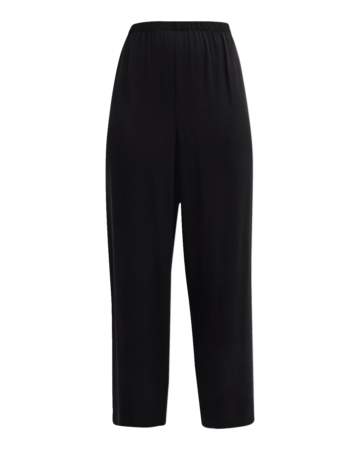 Eileen Fisher Cropped Straight-Leg Silk Pants