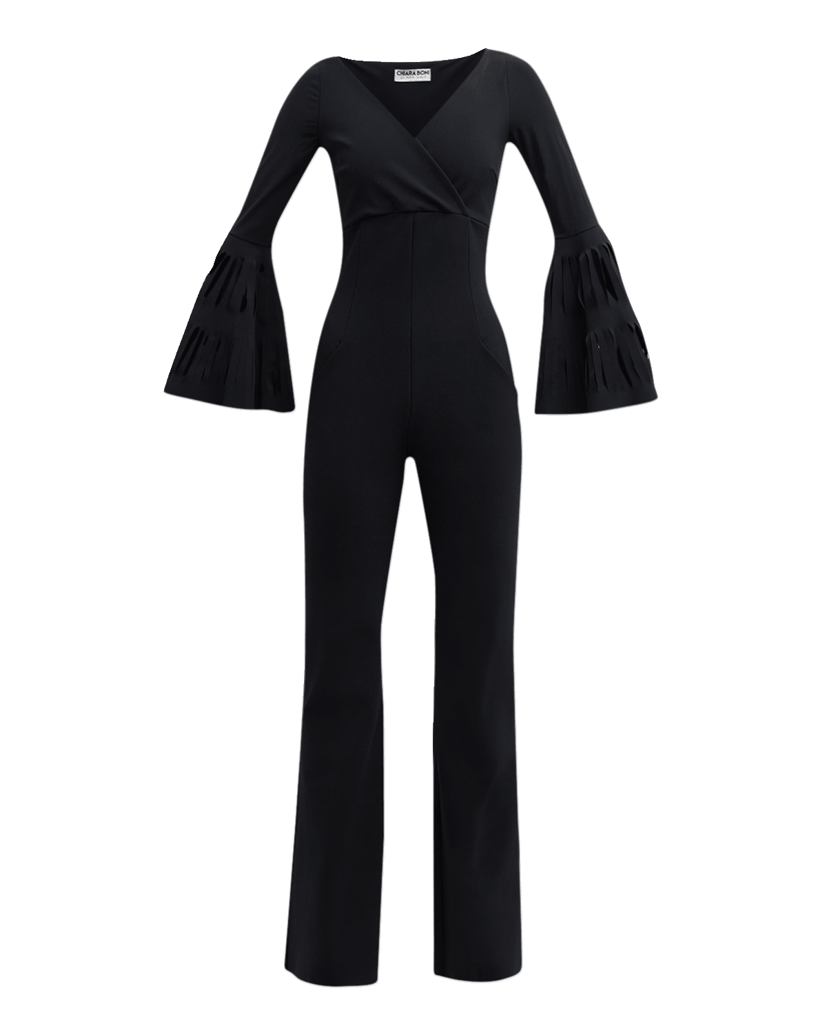 Chiara Boni La Petite Robe Cutout Bell-Sleeve Jumpsuit