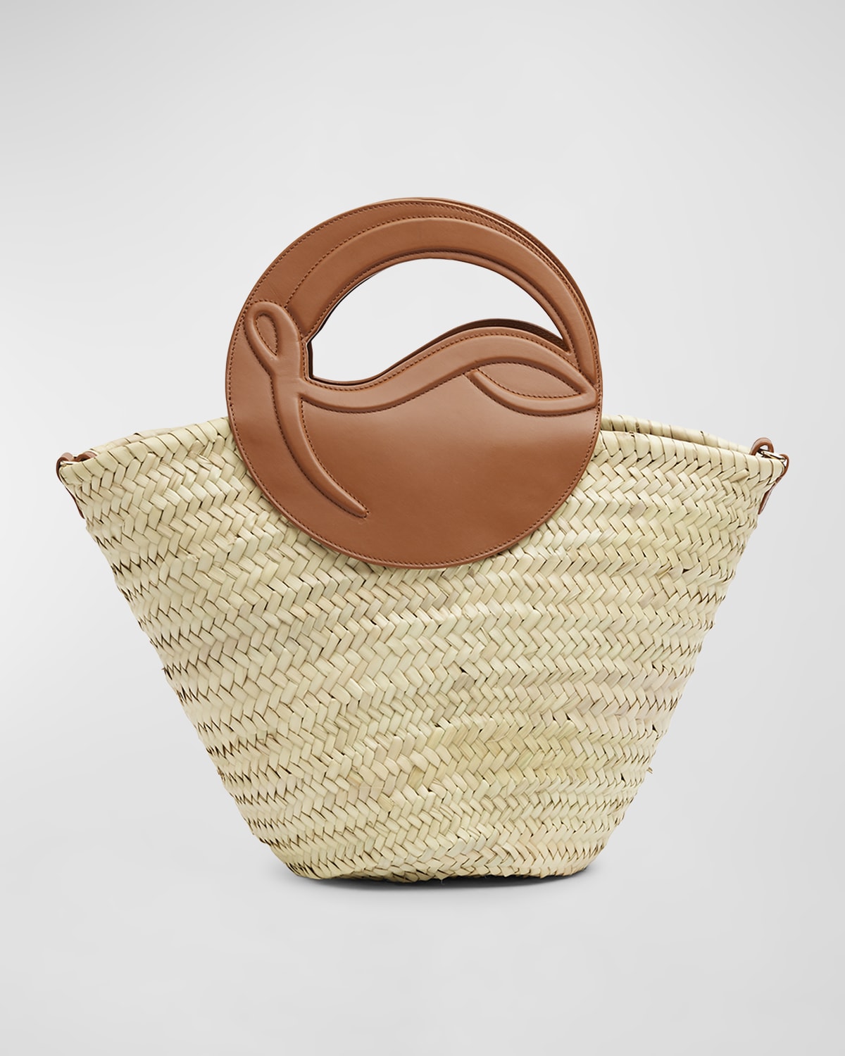 Christian Louboutin Biloumoon Basket in Woven Straw