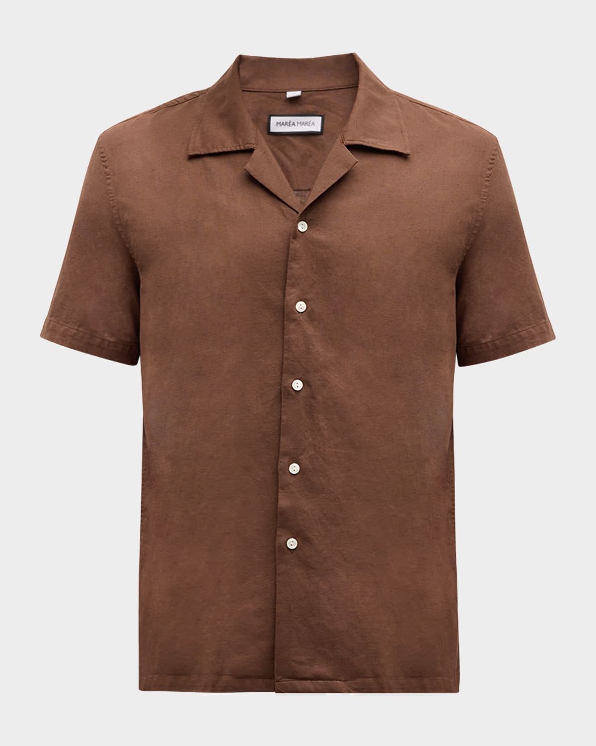 Marea Marea Men's Linen-Cotton Camp Shirt