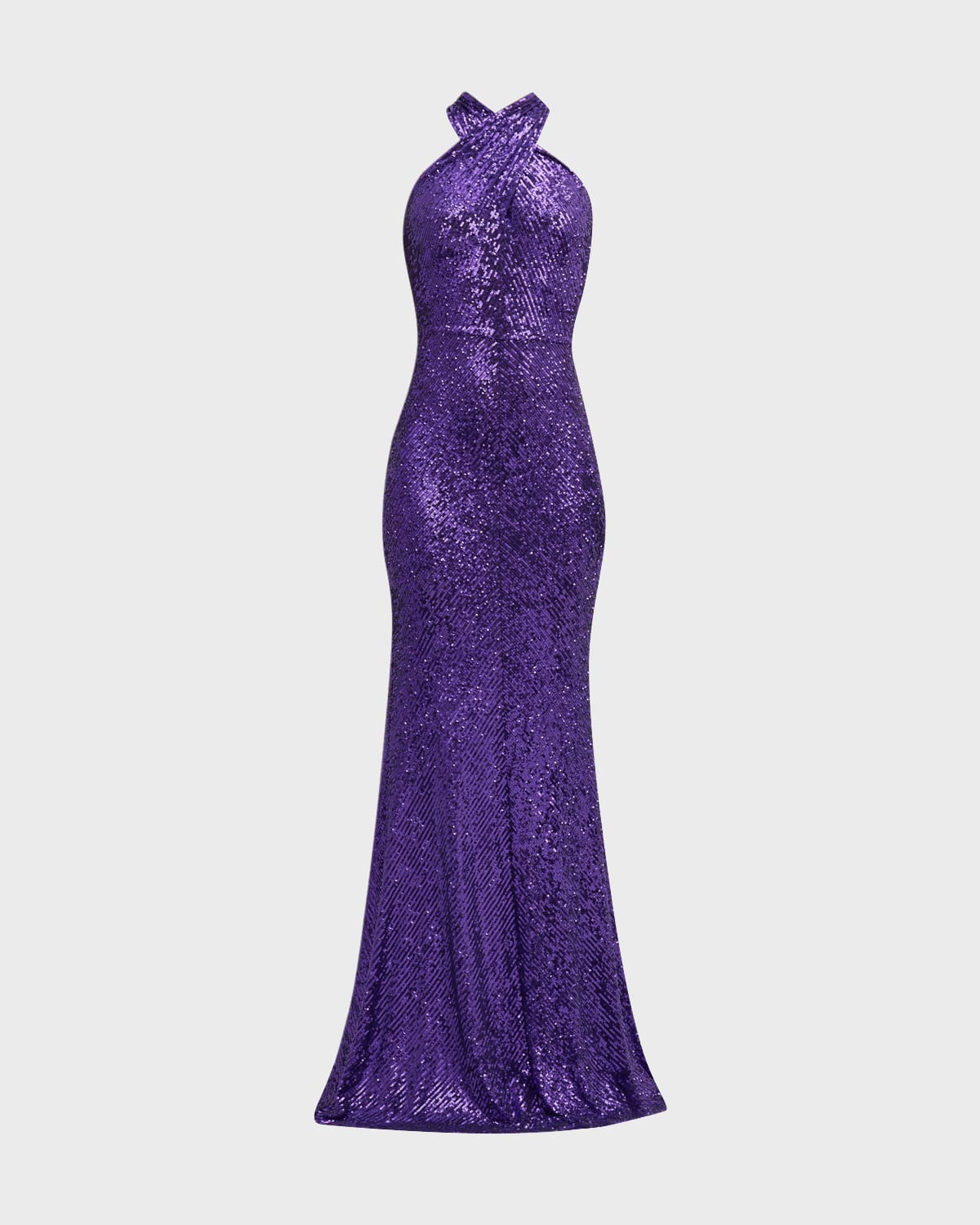 Naeem Khan Sequin Halter Gown
