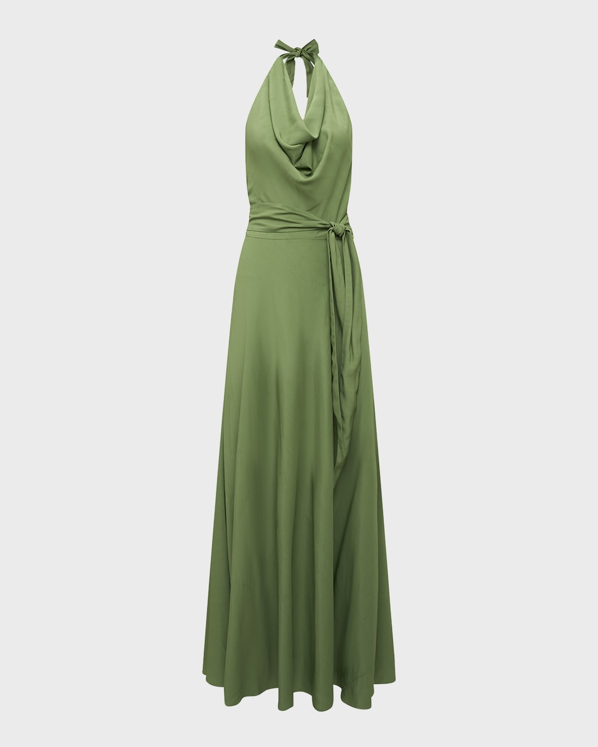 Diane von Furstenberg McKibbin Sleeveless A-Line Halter Maxi Dress