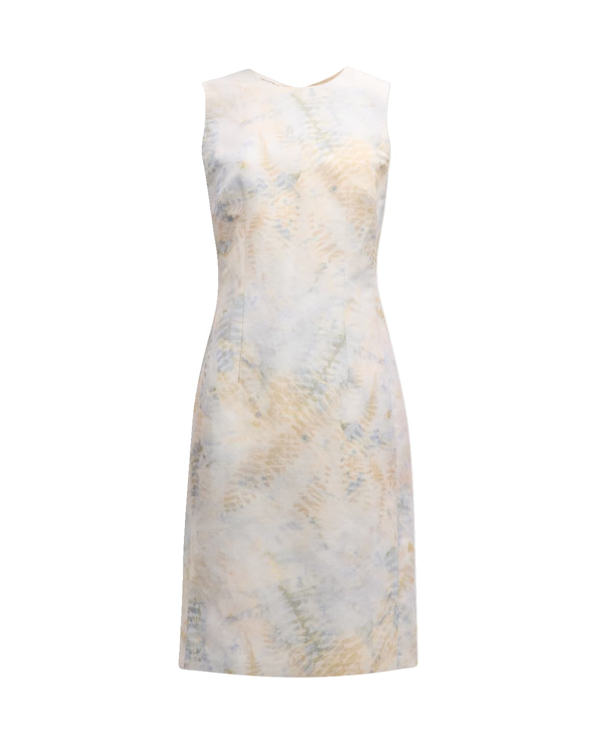 Lafayette 148 New York Harpson Sleeveless Fern-Print Midi Dress