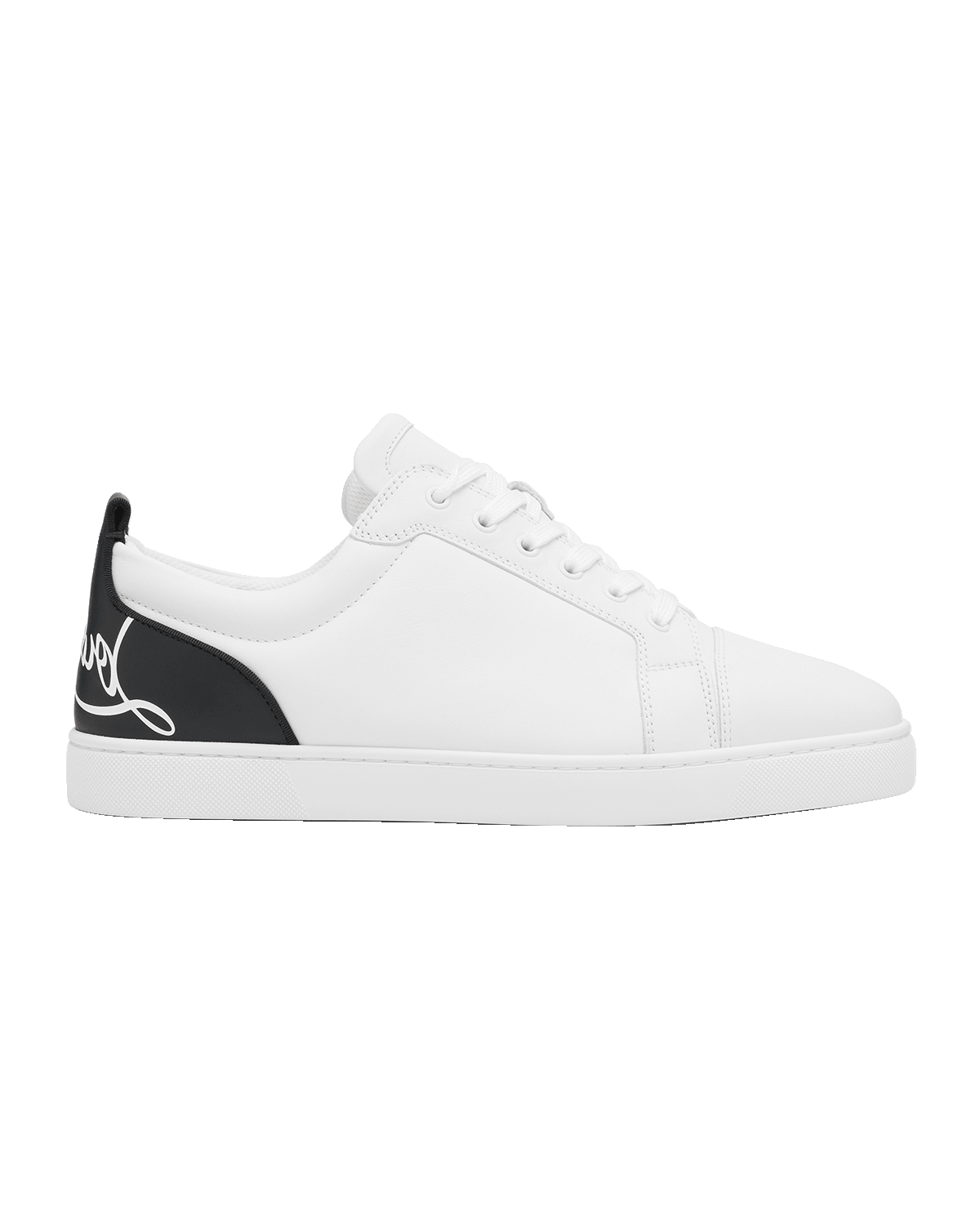 Christian Louboutin Men's Fun Louis Junior Low-Top Leather Sneakers