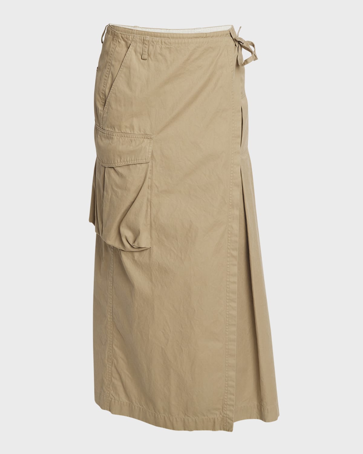 Dries Van Noten Skilt Cargo Maxi Skirt