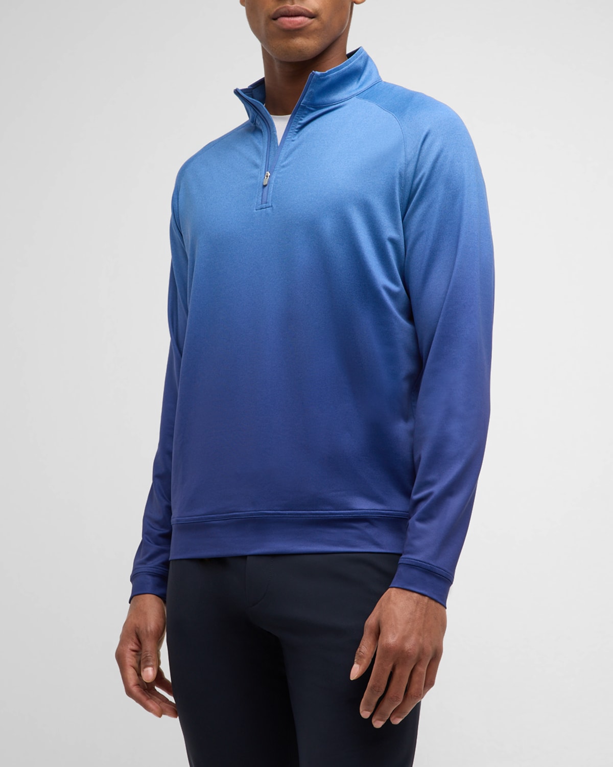 Peter Millar Men's Perth Ombre Performance Quarter-Zip Sweater