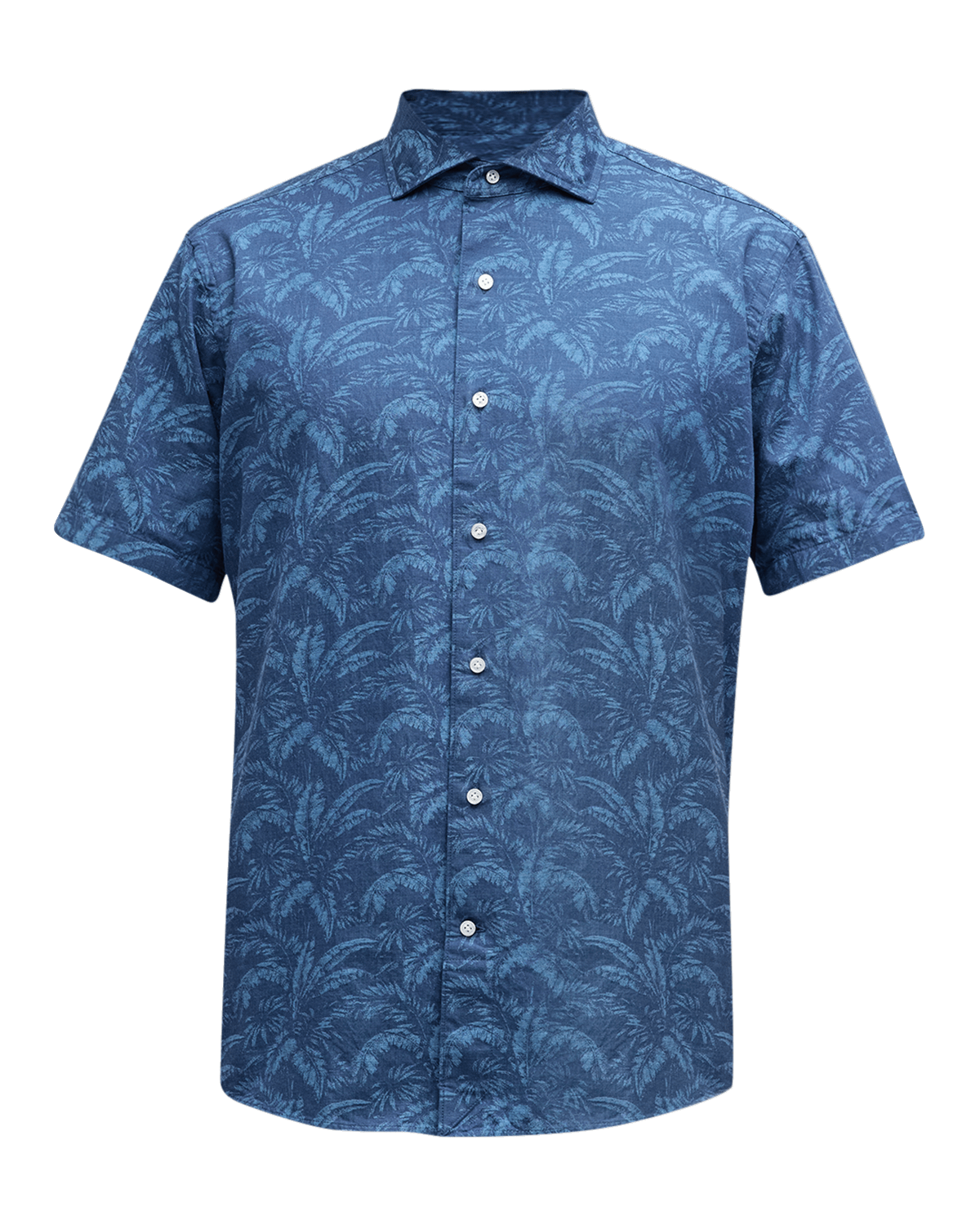 Peter Millar Men's Marius Cotton Tropical-Print Short-Sleeve Shirt
