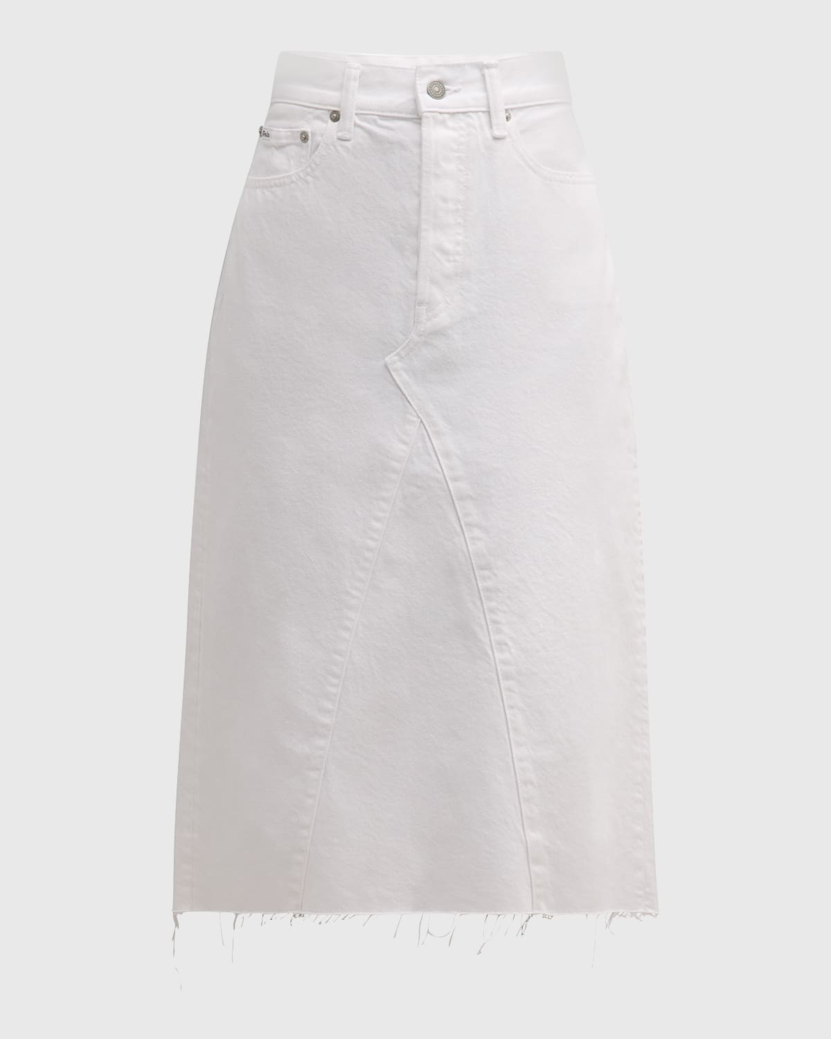 Polo Ralph Lauren Straight Denim Midi Skirt