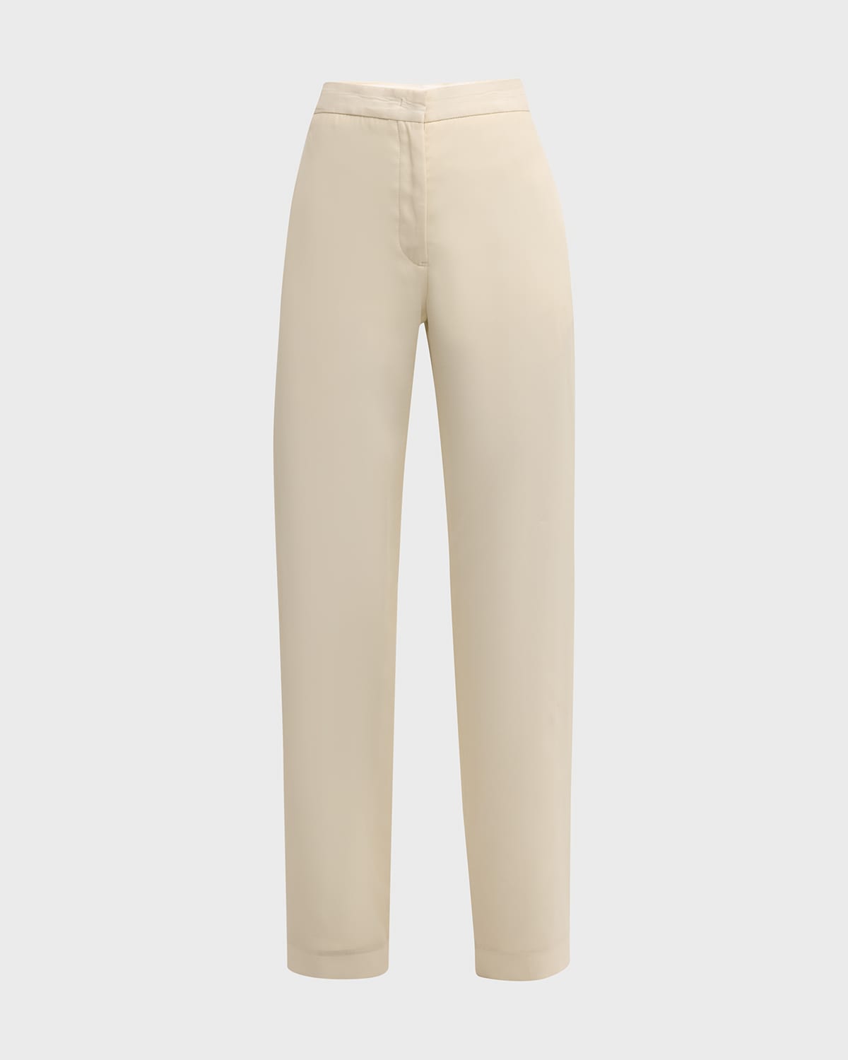 FABIANA FILIPPI High-Rise Straight-Leg Wool-Silk Trousers