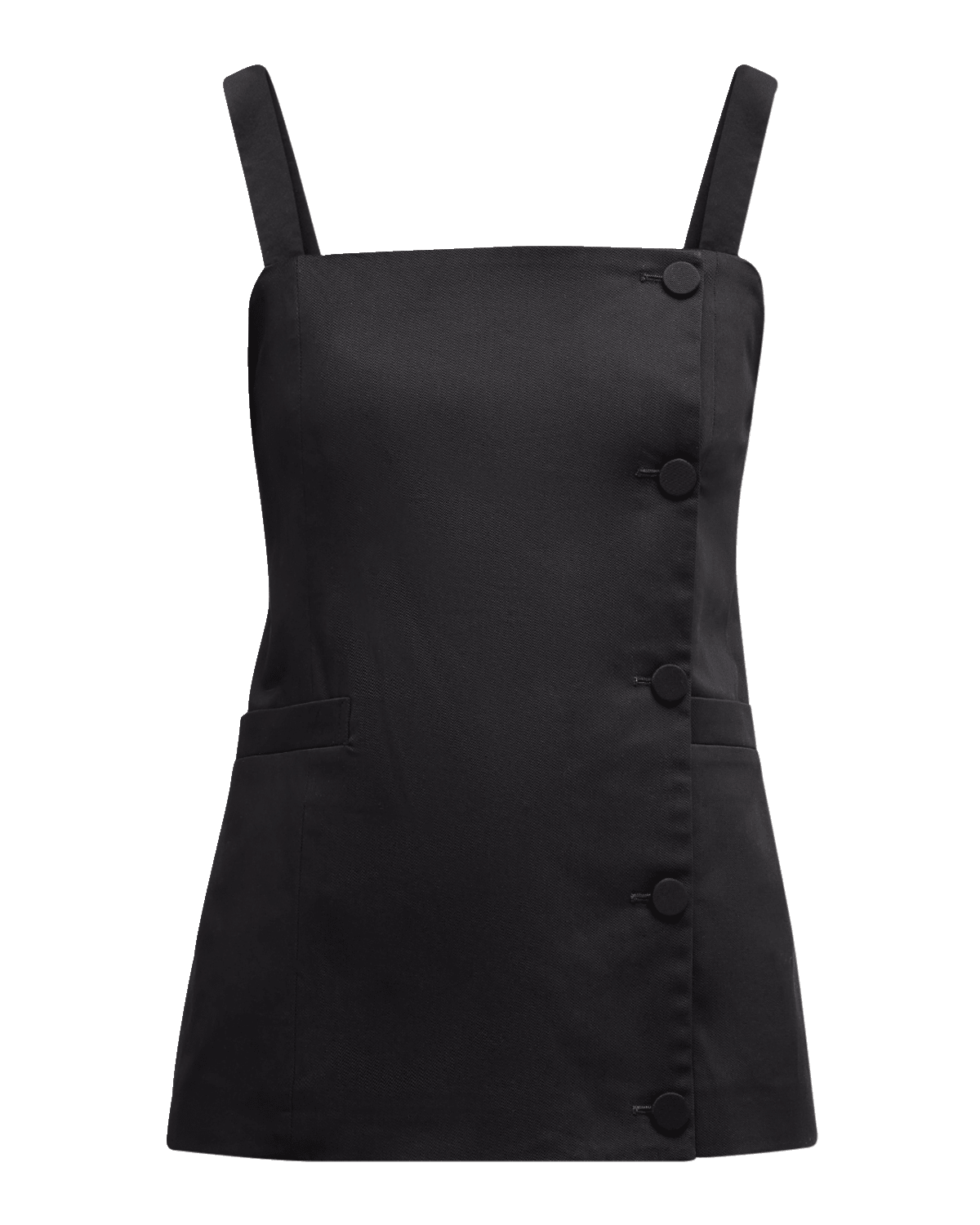 FABIANA FILIPPI Sleeveless Square-Neck Cotton Gabardine Top