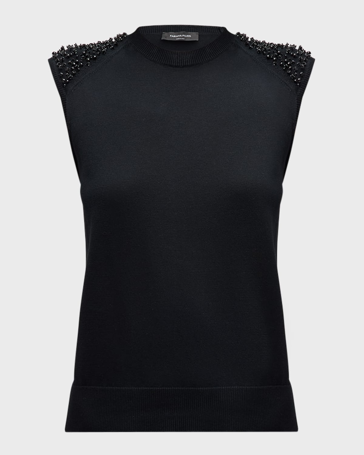 FABIANA FILIPPI Beaded Sleeveless Sweater