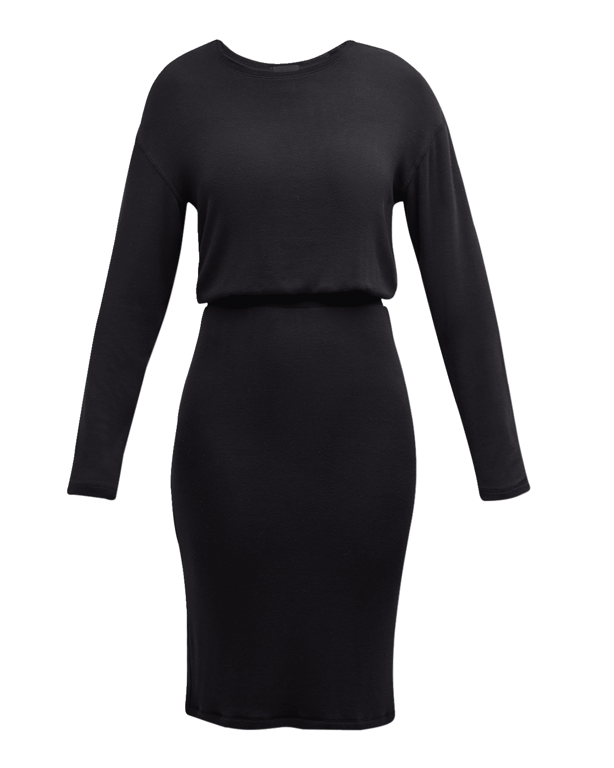 ATM Anthony Thomas Melillo Modal Rib Cinched-Waist Midi Dress