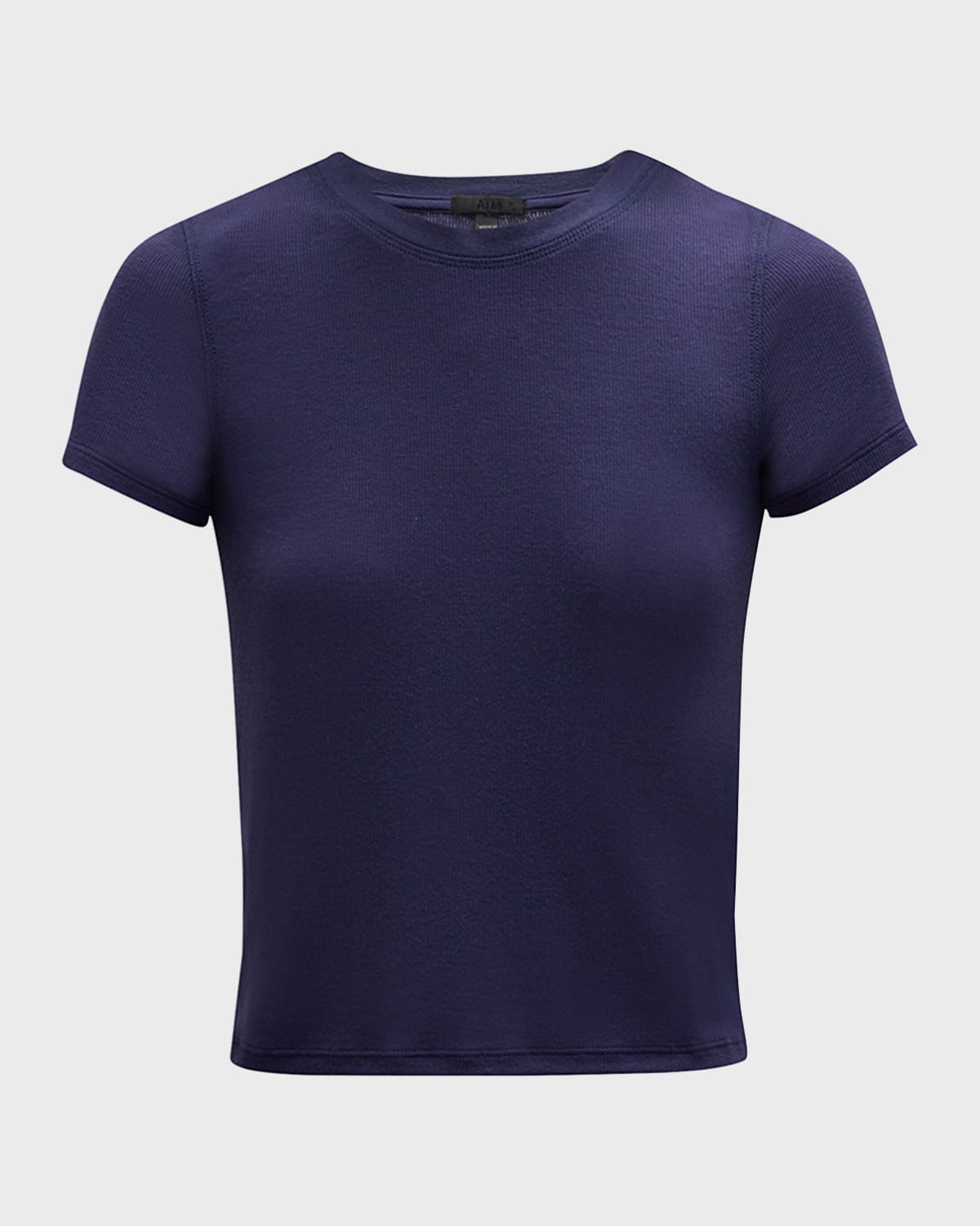 ATM Anthony Thomas Melillo Modal Rib Short-Sleeve Crewneck Tee